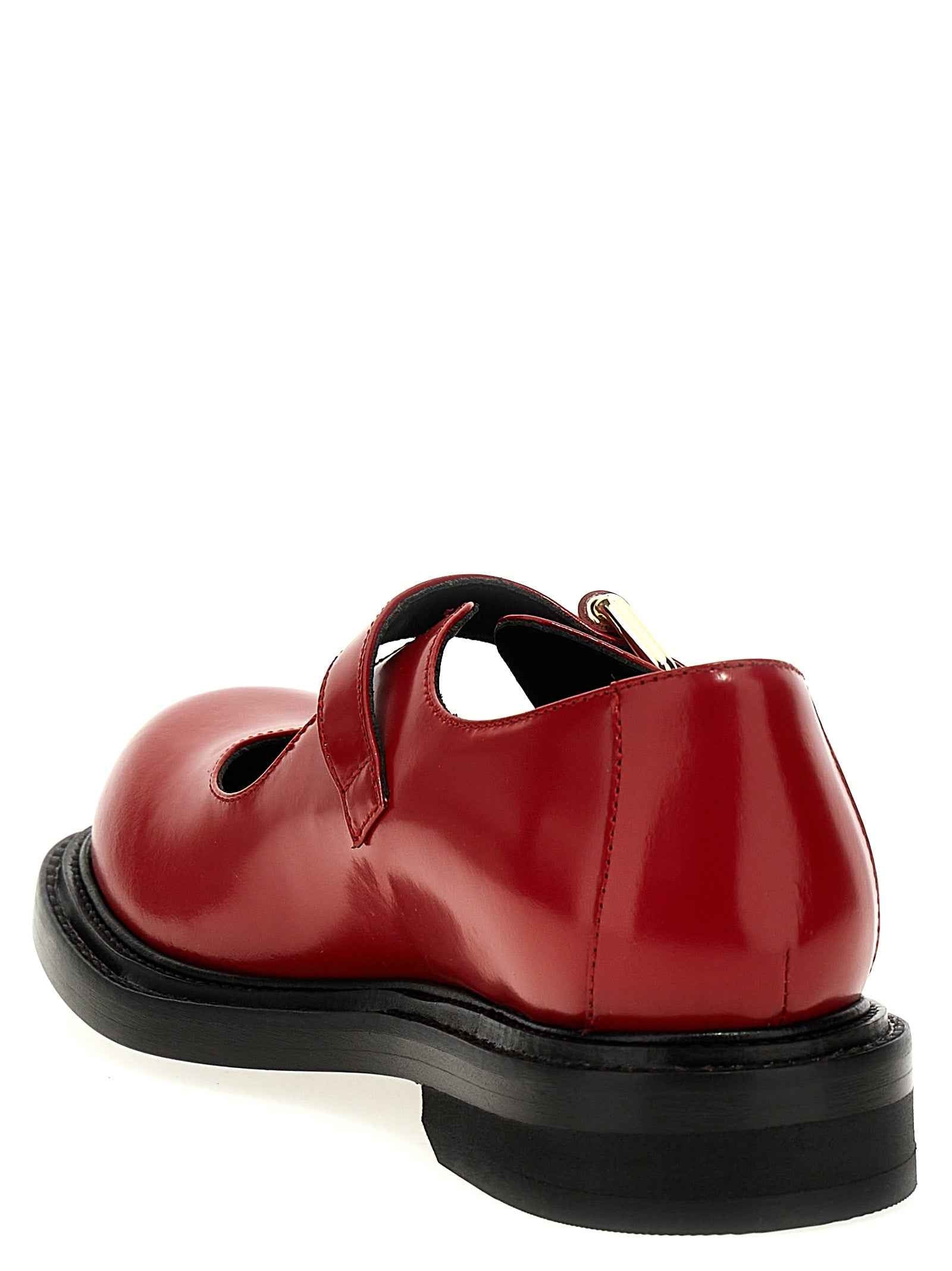 Moschino Multicolor Calfskin Flats
