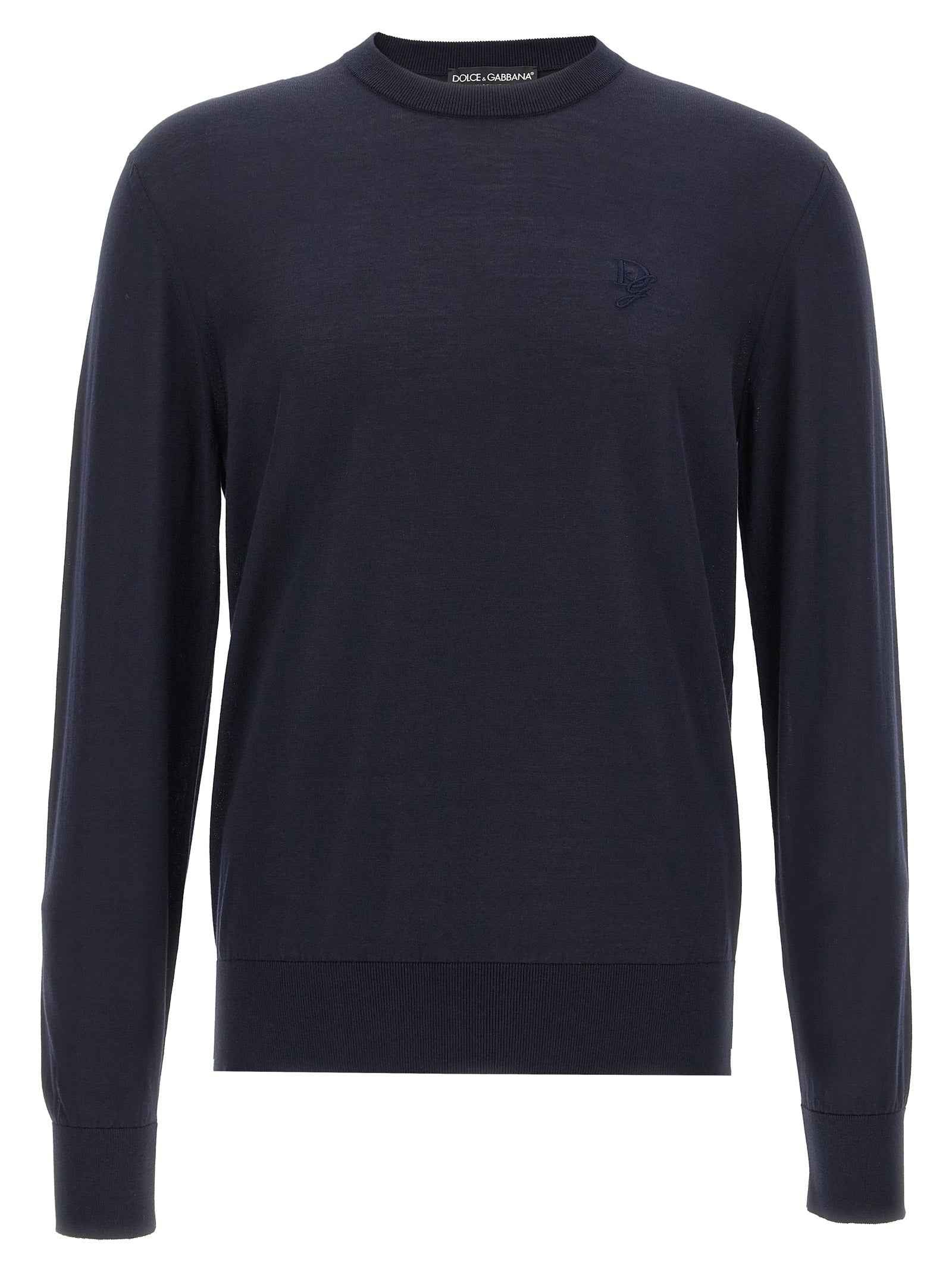 Dolce & Gabbana Blue Silk Cardigan