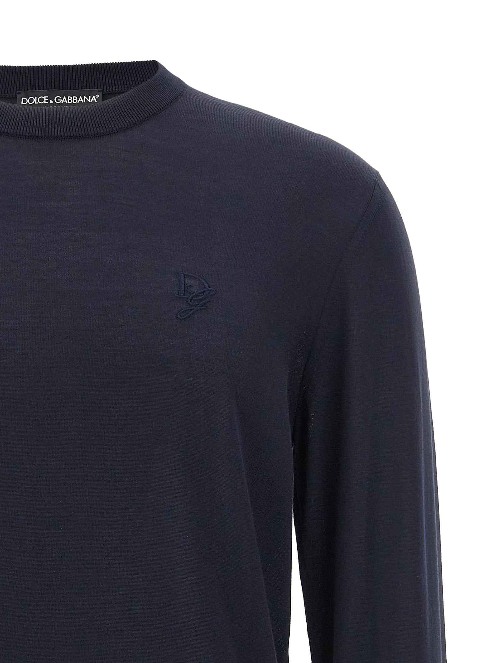 Dolce & Gabbana Blue Silk Cardigan
