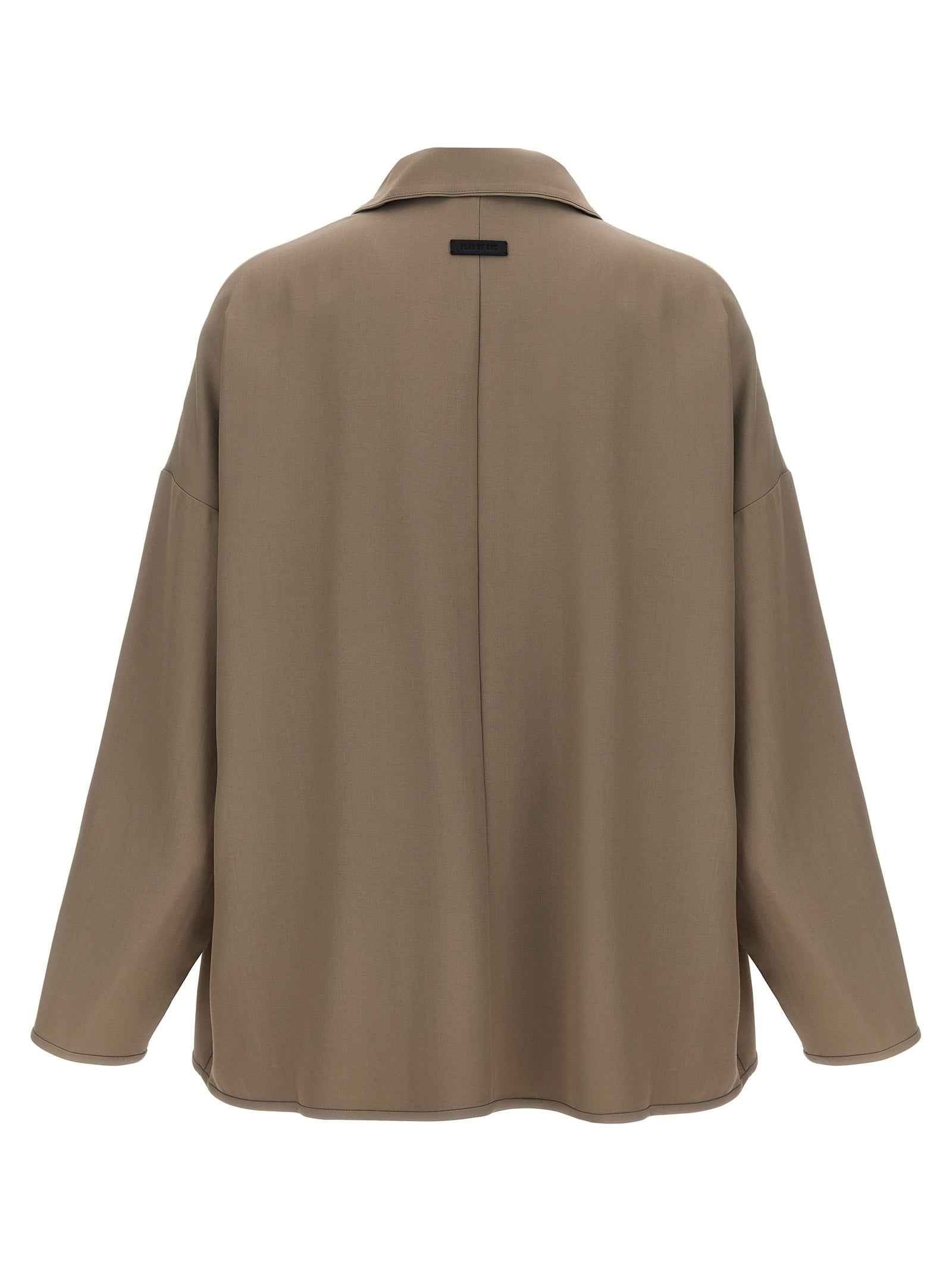 Fear Of God Beige Virgin Wool Full-Length Jacket