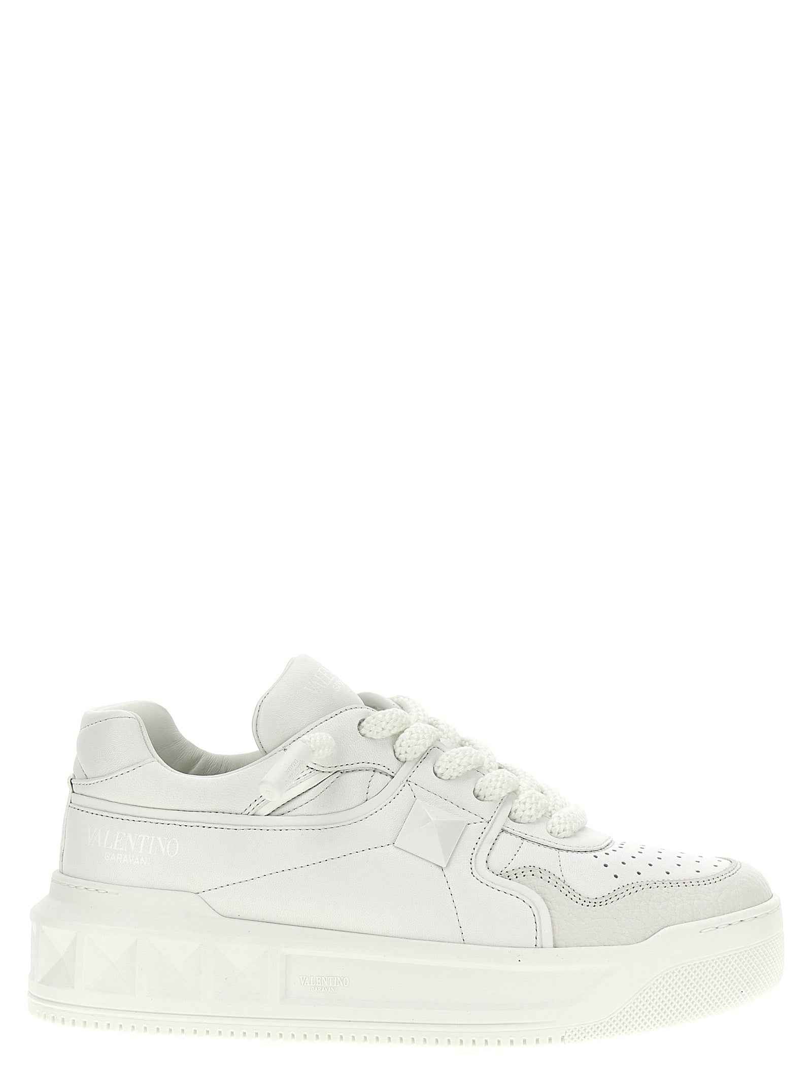 Valentino Garavani White Calfskin Chunky Sneakers