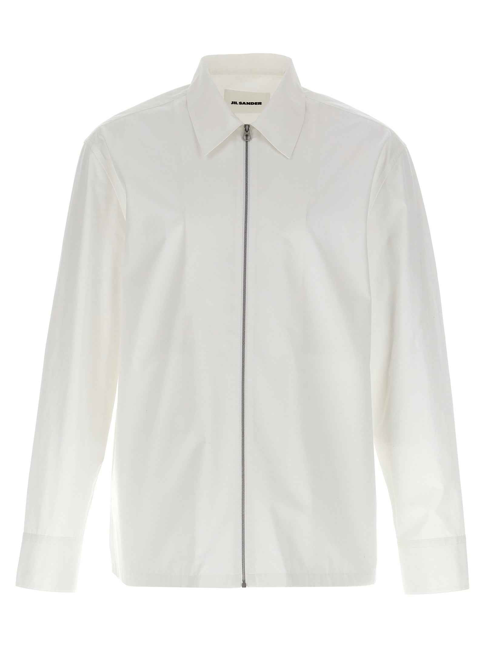 Jil Sander White Cotton Blouse