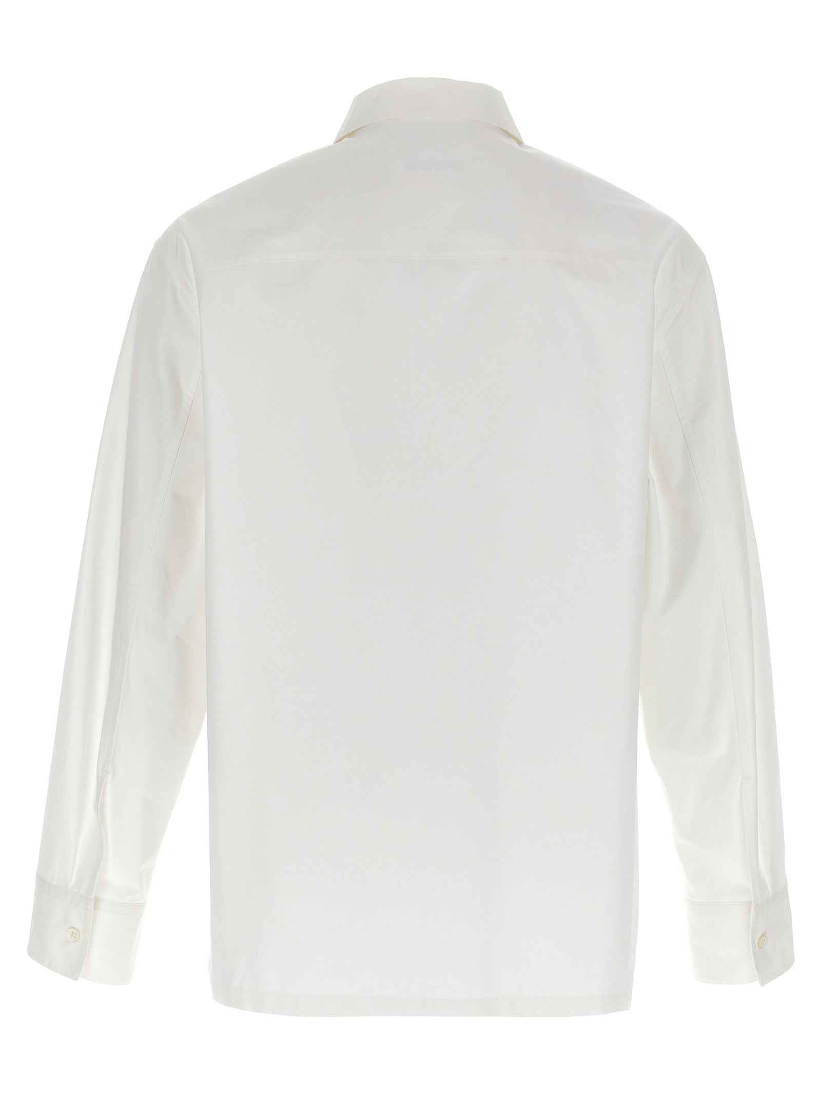 Jil Sander White Cotton Blouse