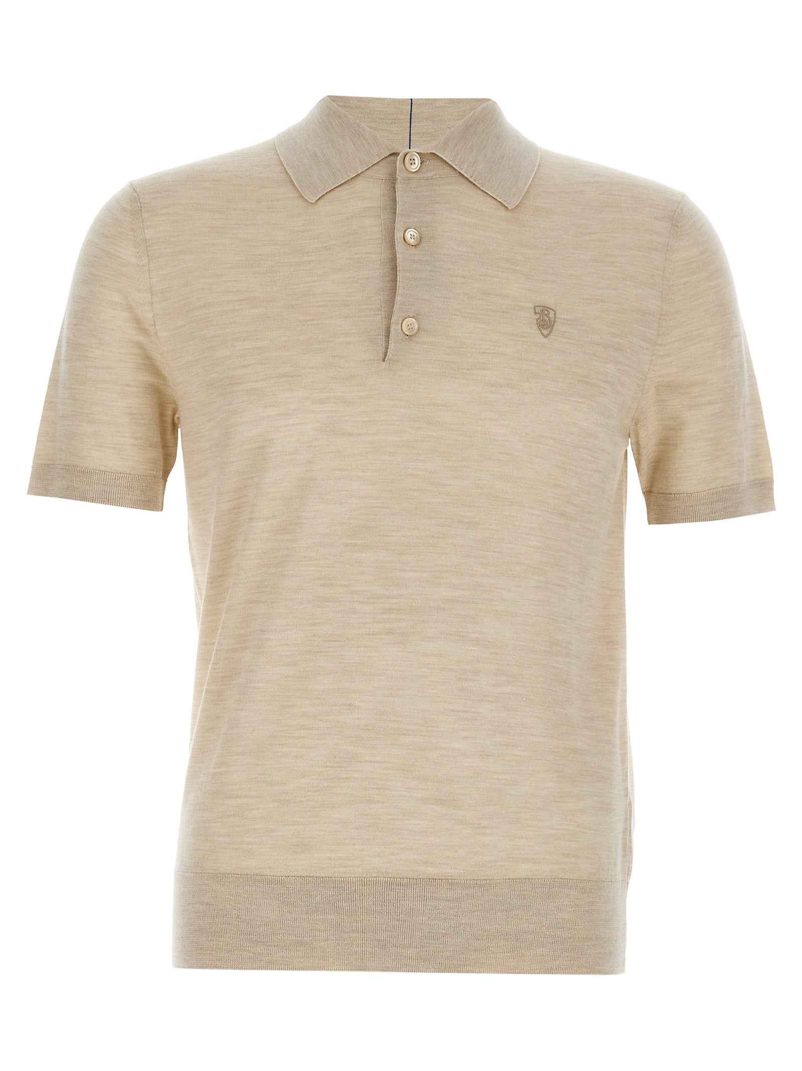 Burberry Beige Wool Polo Shirt