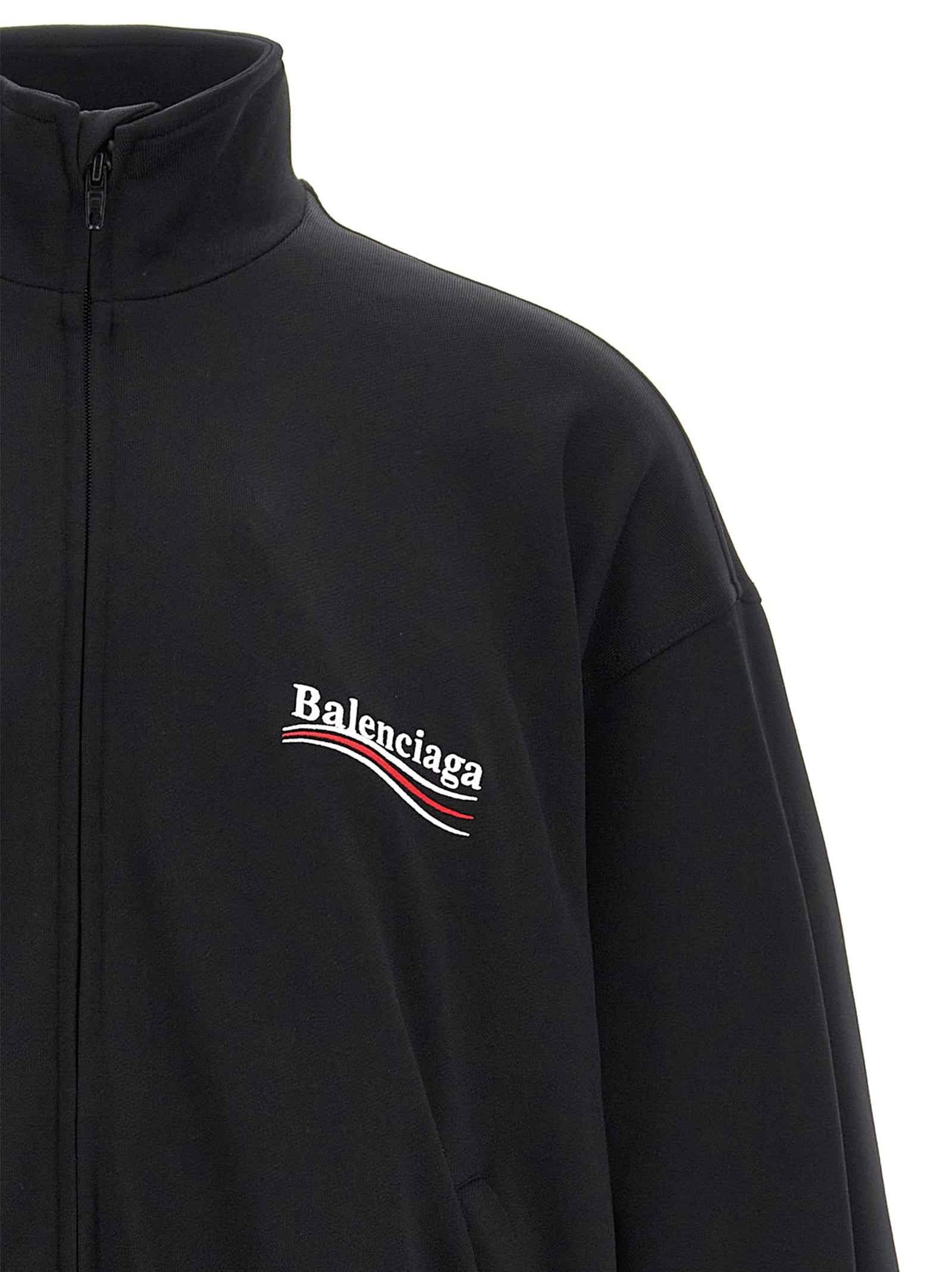 Balenciaga Black Polyamide Sweatshirt