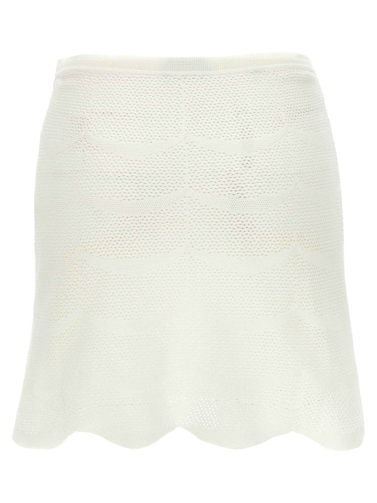 Tom Ford White Cotton Long Skirt