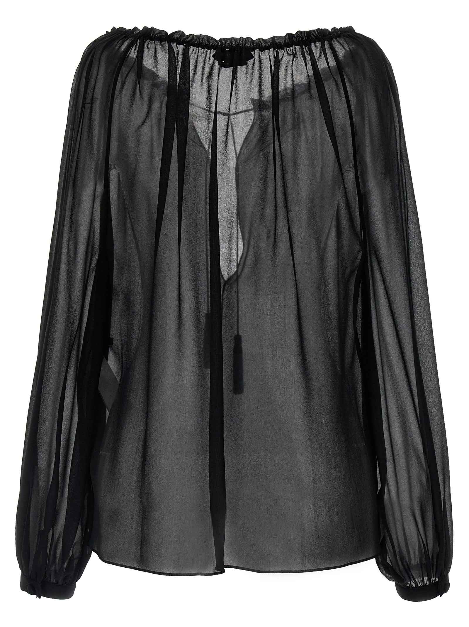 Tom Ford Black Silk Blouse