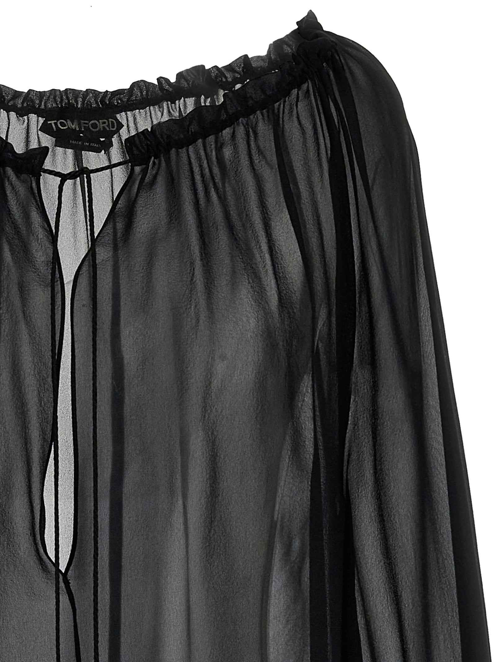 Tom Ford Black Silk Blouse