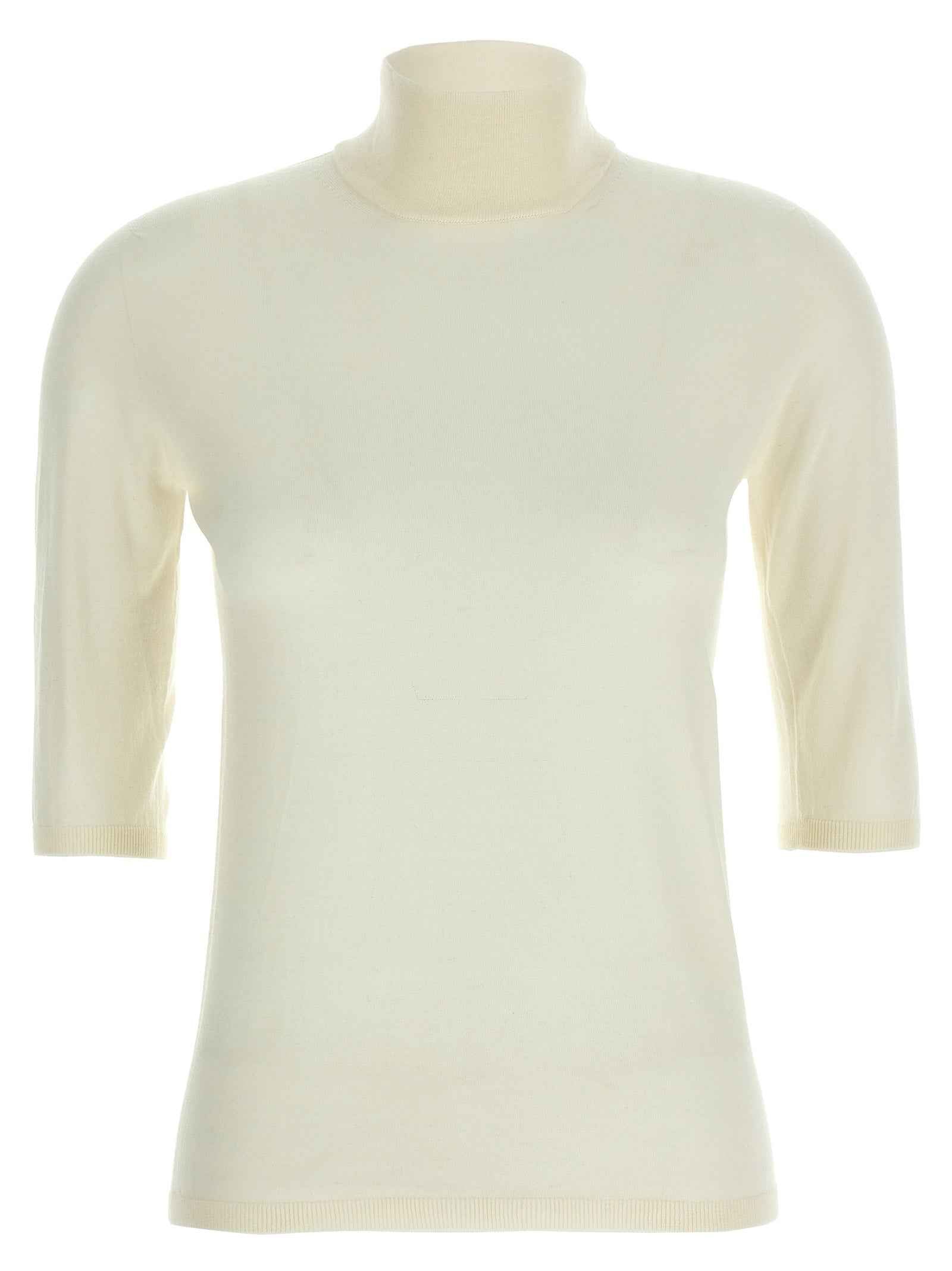 Max Mara White Virgin Wool Cardigan