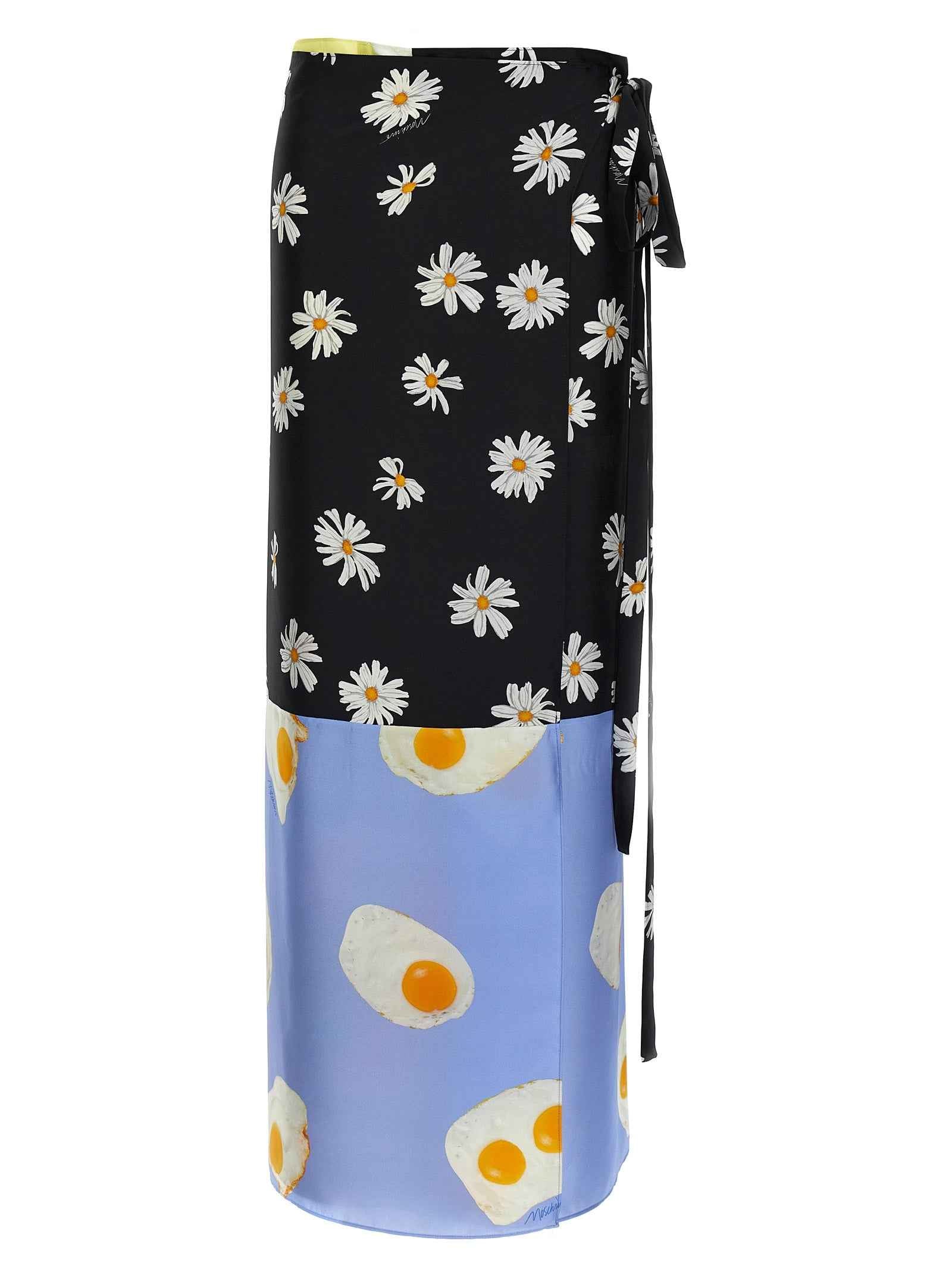 Moschino Multicolor Silk Mini Skirt