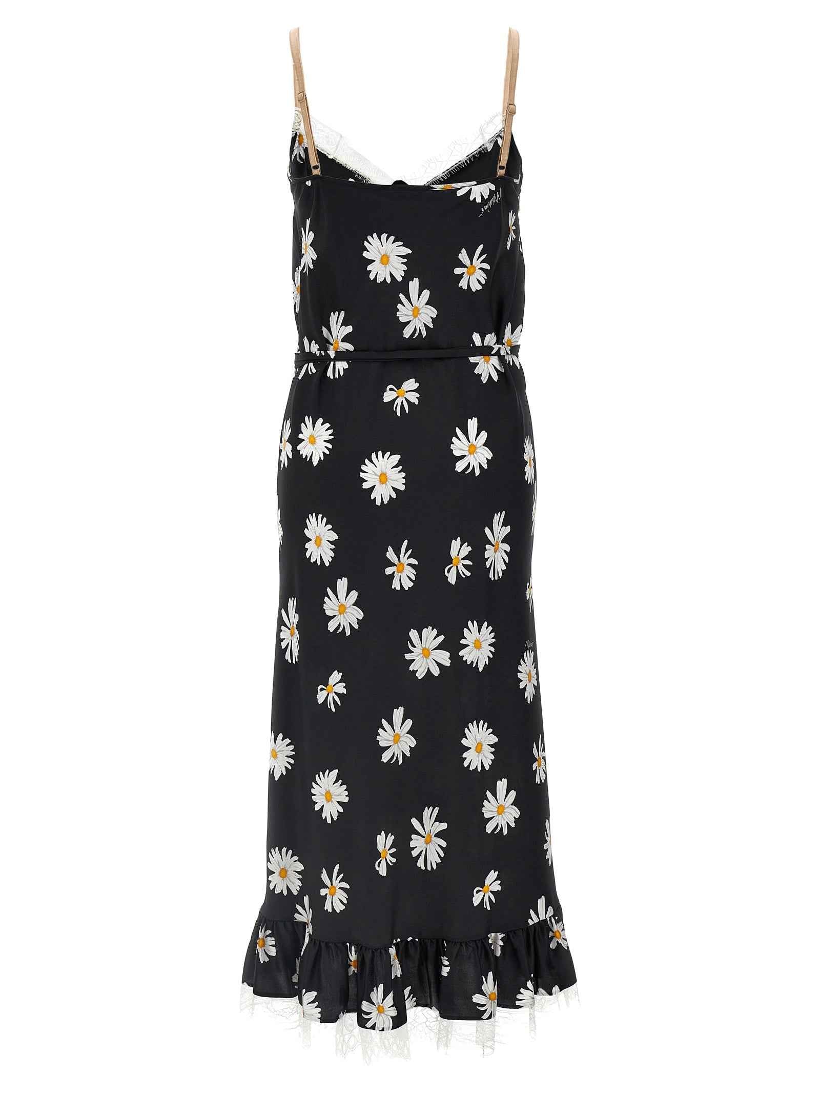 Moschino Black Silk Midi Dress
