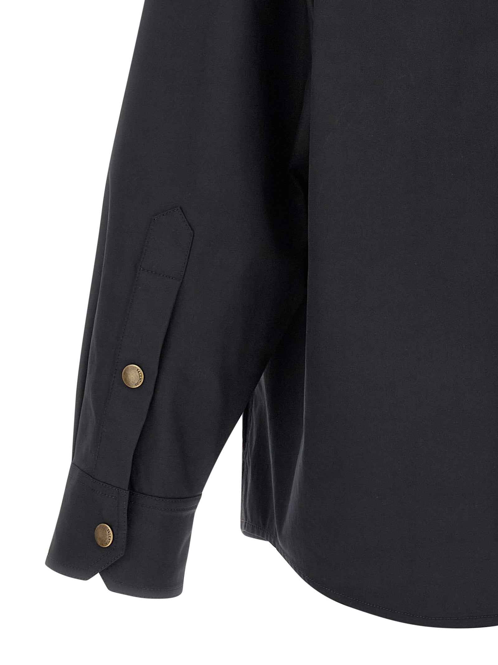Valentino Garavani Blue Polyester Full-Length Jacket