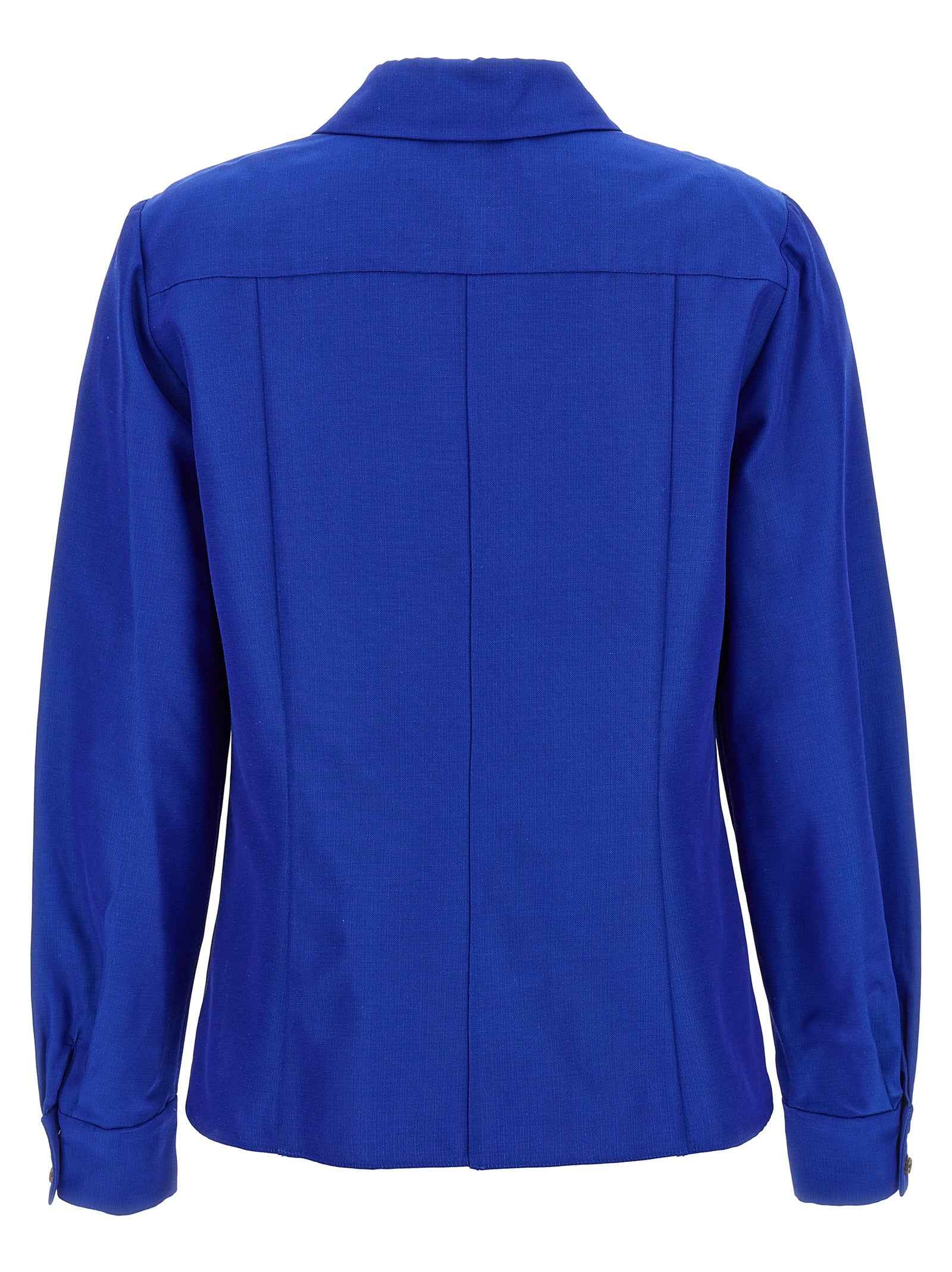 Carolina Herrera Blue Cotton Blouse