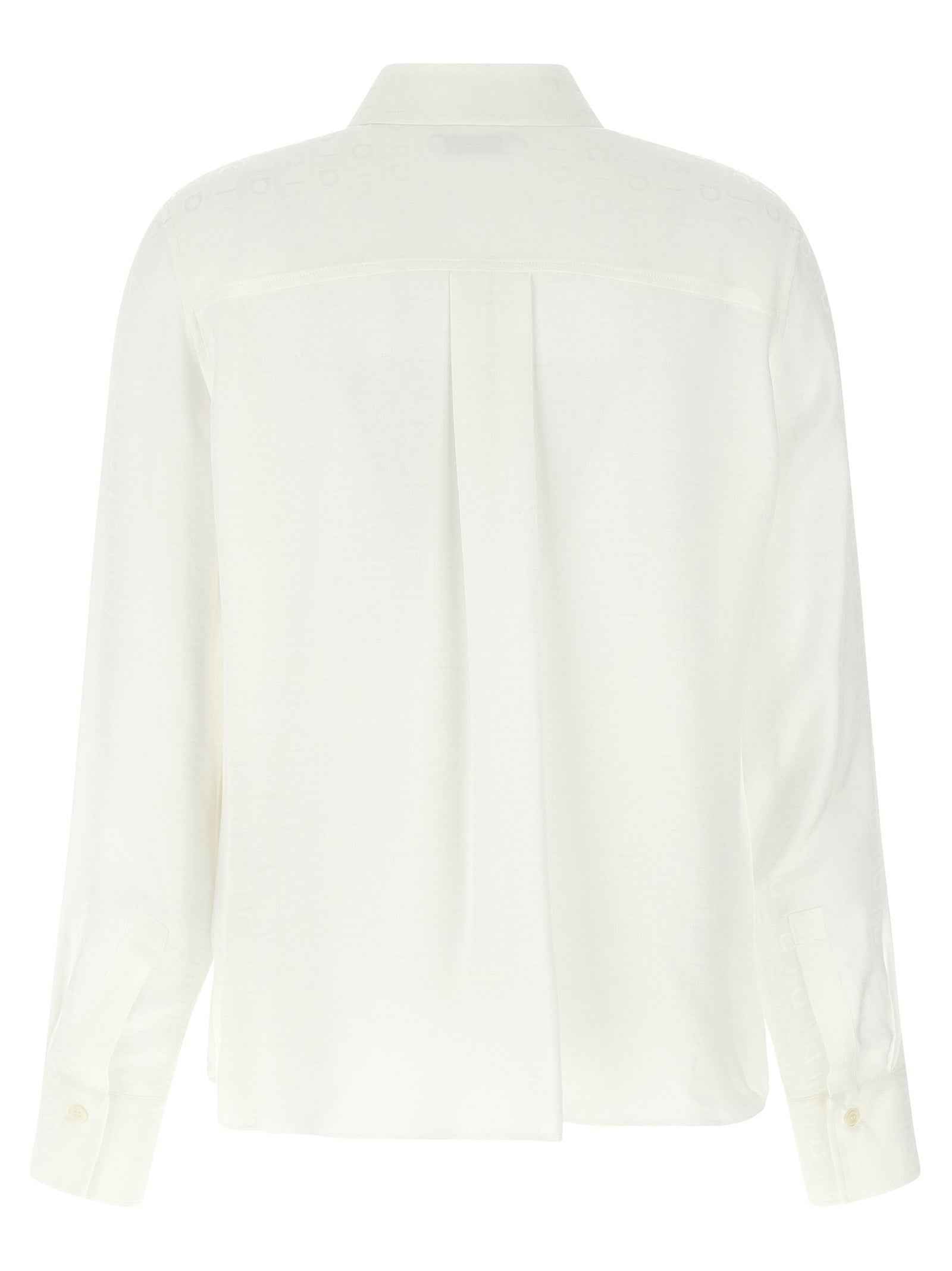 Ferragamo White Silk Blouse