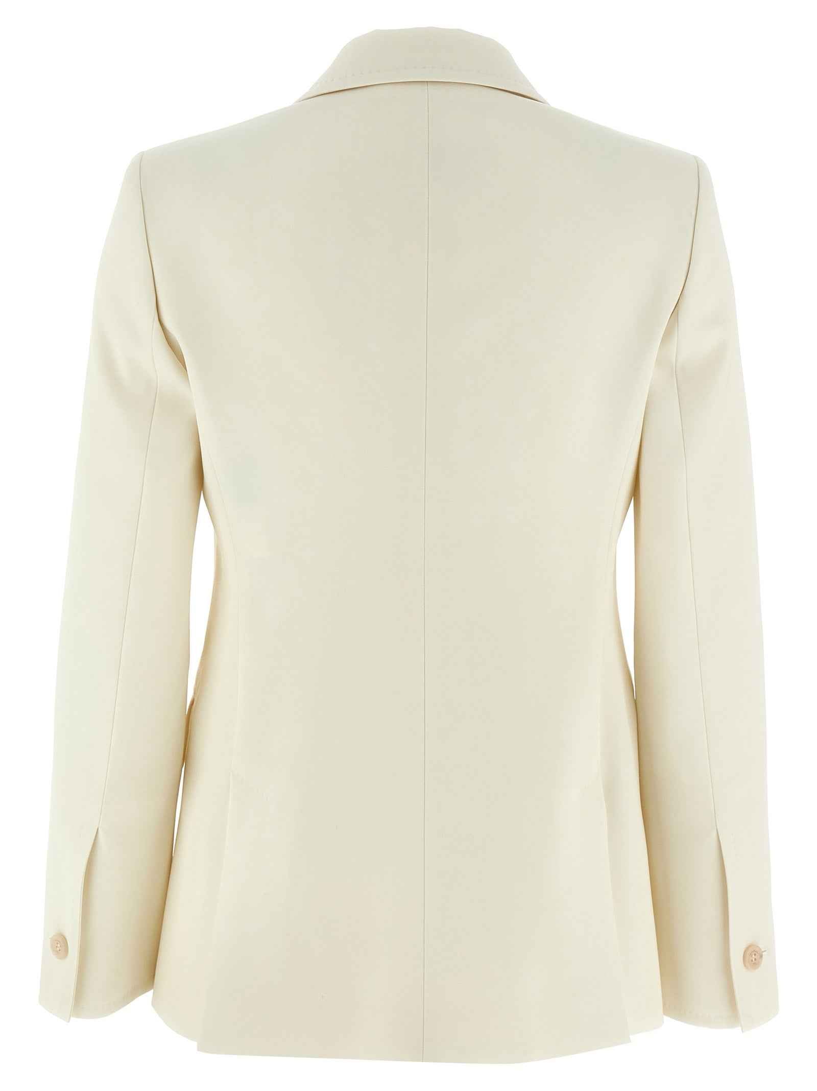 Max Mara White Virgin Wool Blazer