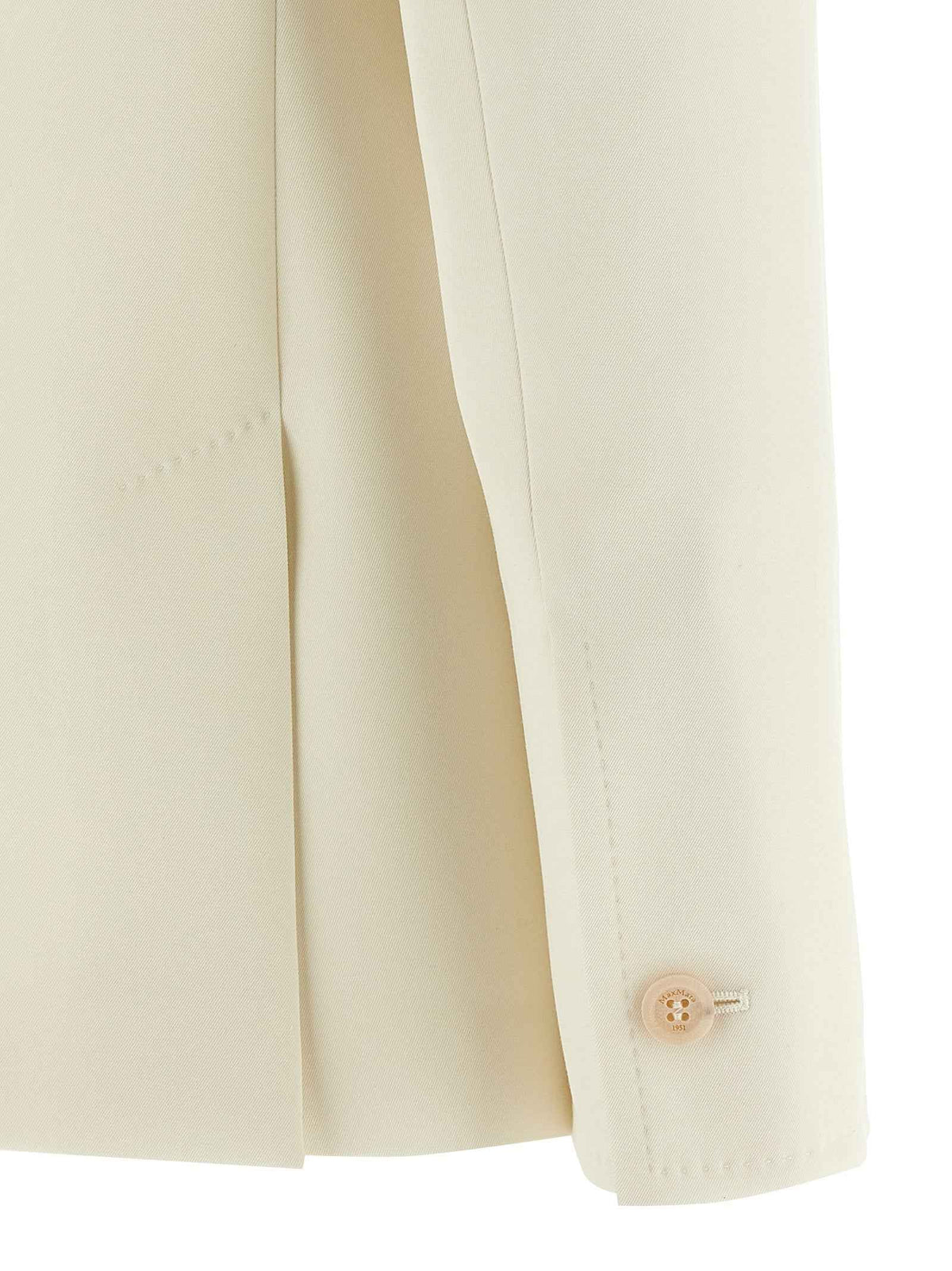 Max Mara White Virgin Wool Blazer