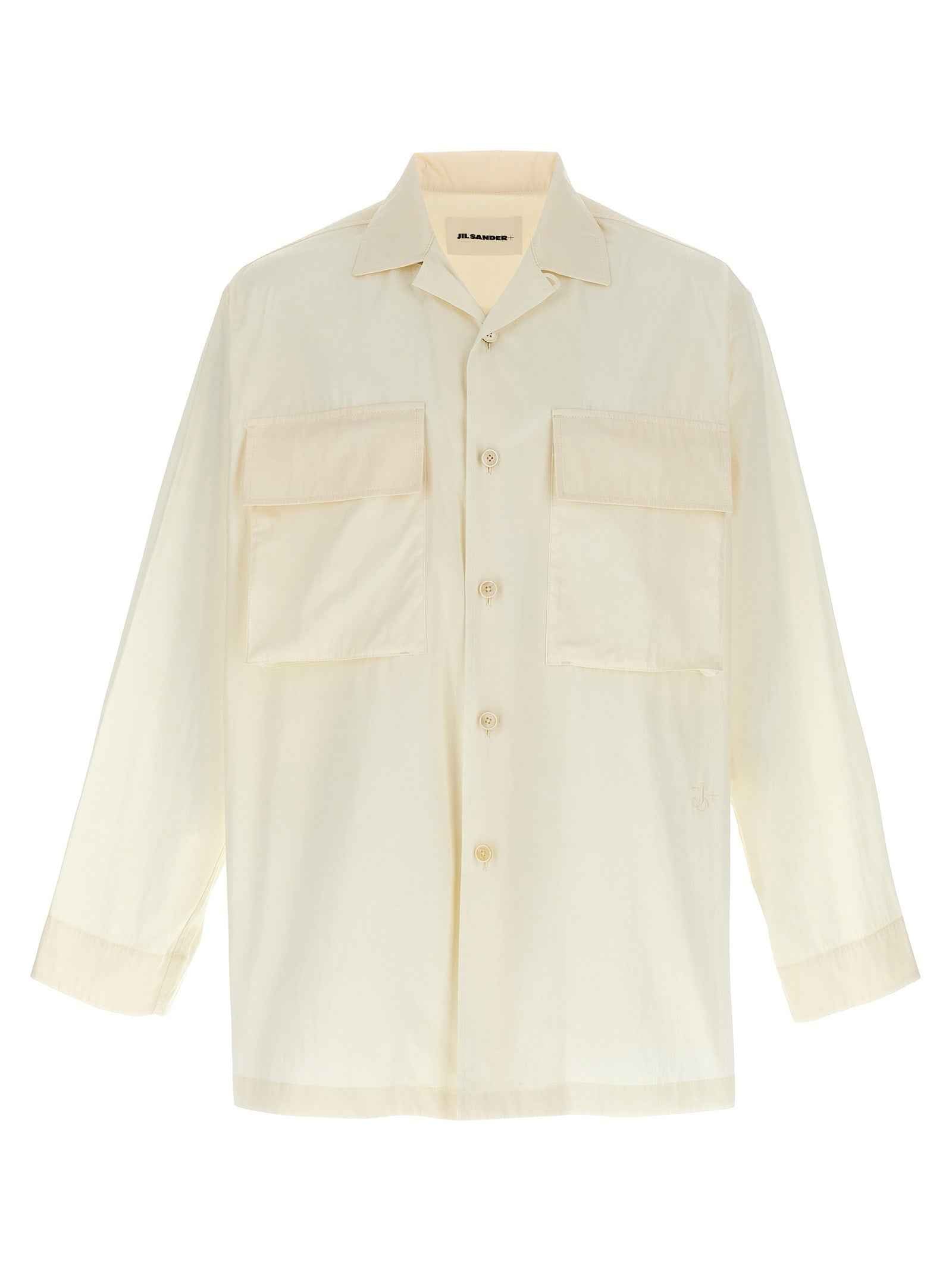 Jil Sander White Cotton Blouse