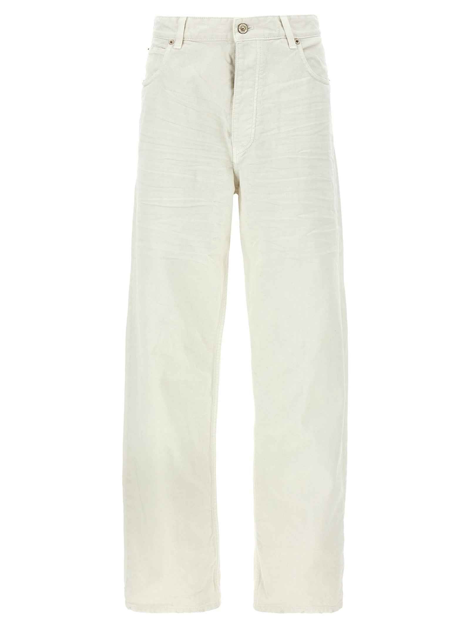 Balenciaga White Cotton Jeans Denim