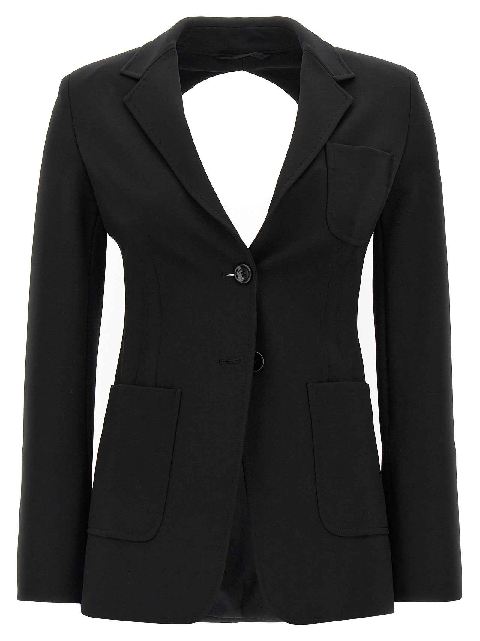 Max Mara Black Viscose Blazer