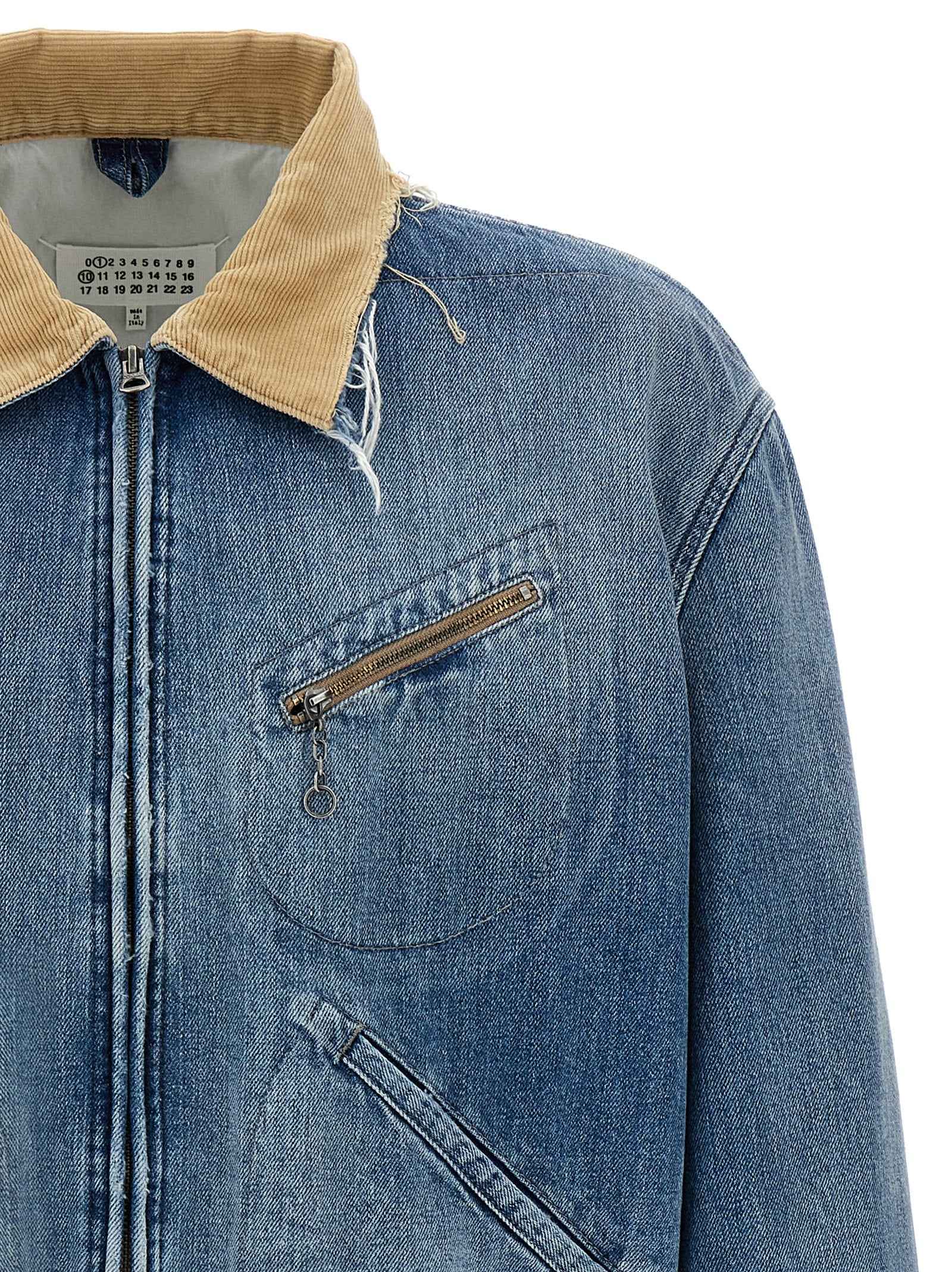 Maison Margiela Blue Cotton Denim Jacket