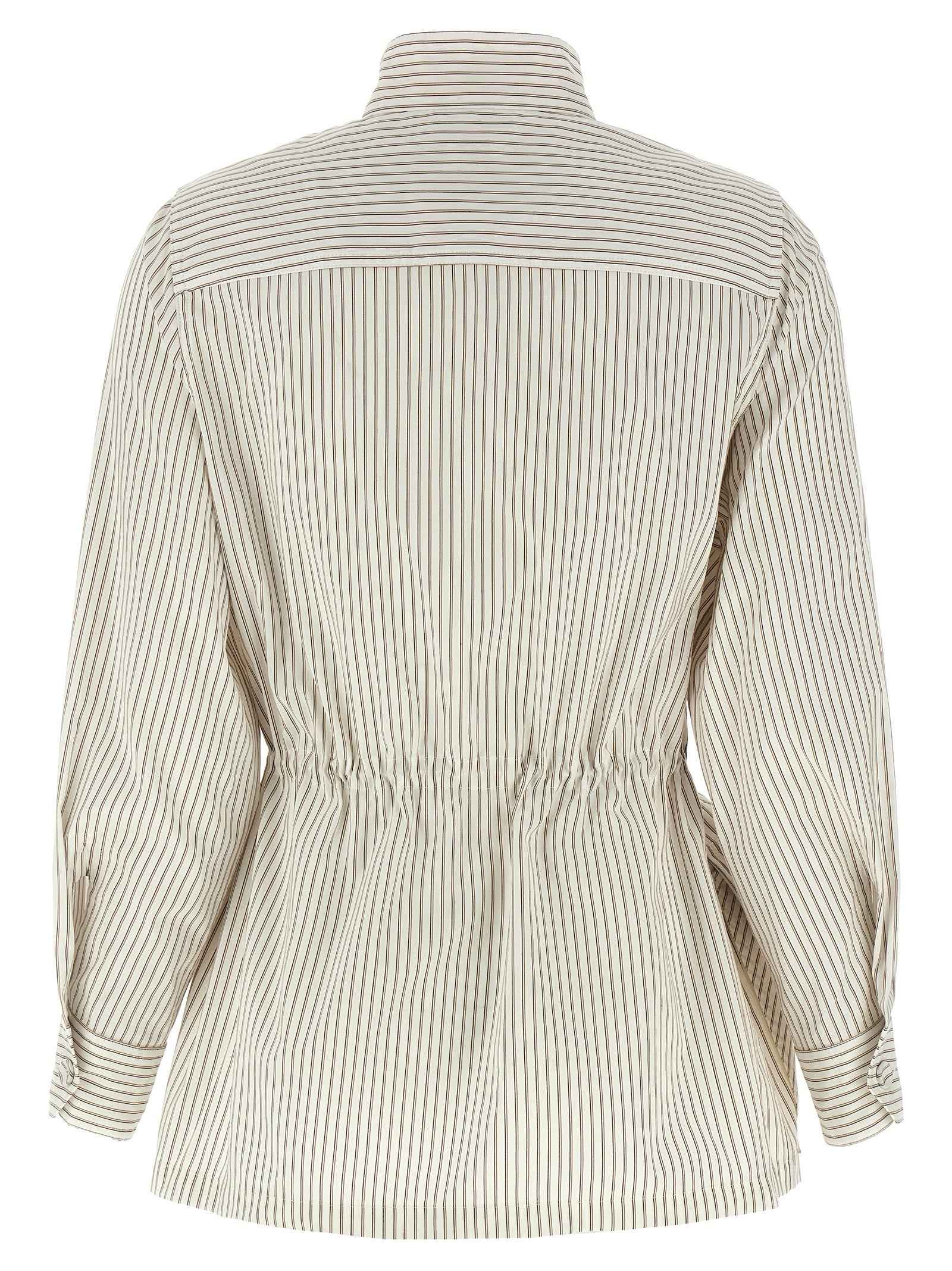 Fendi White Cotton Shell Jacket