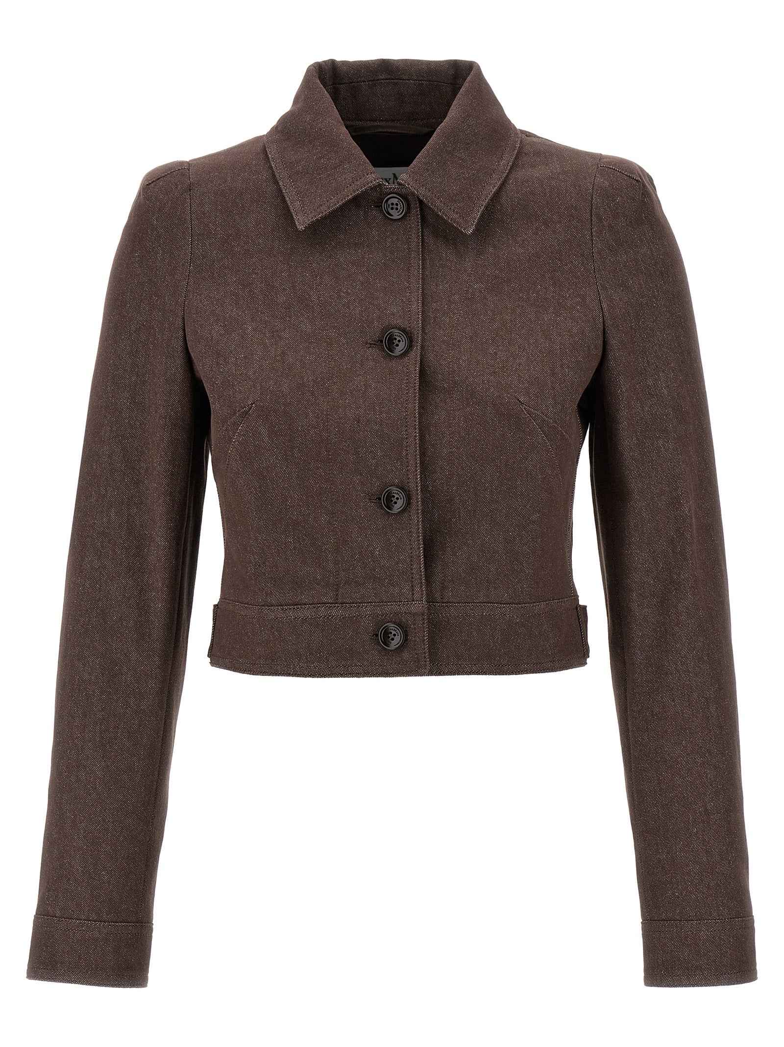 Max Mara Brown Cotton Blazer