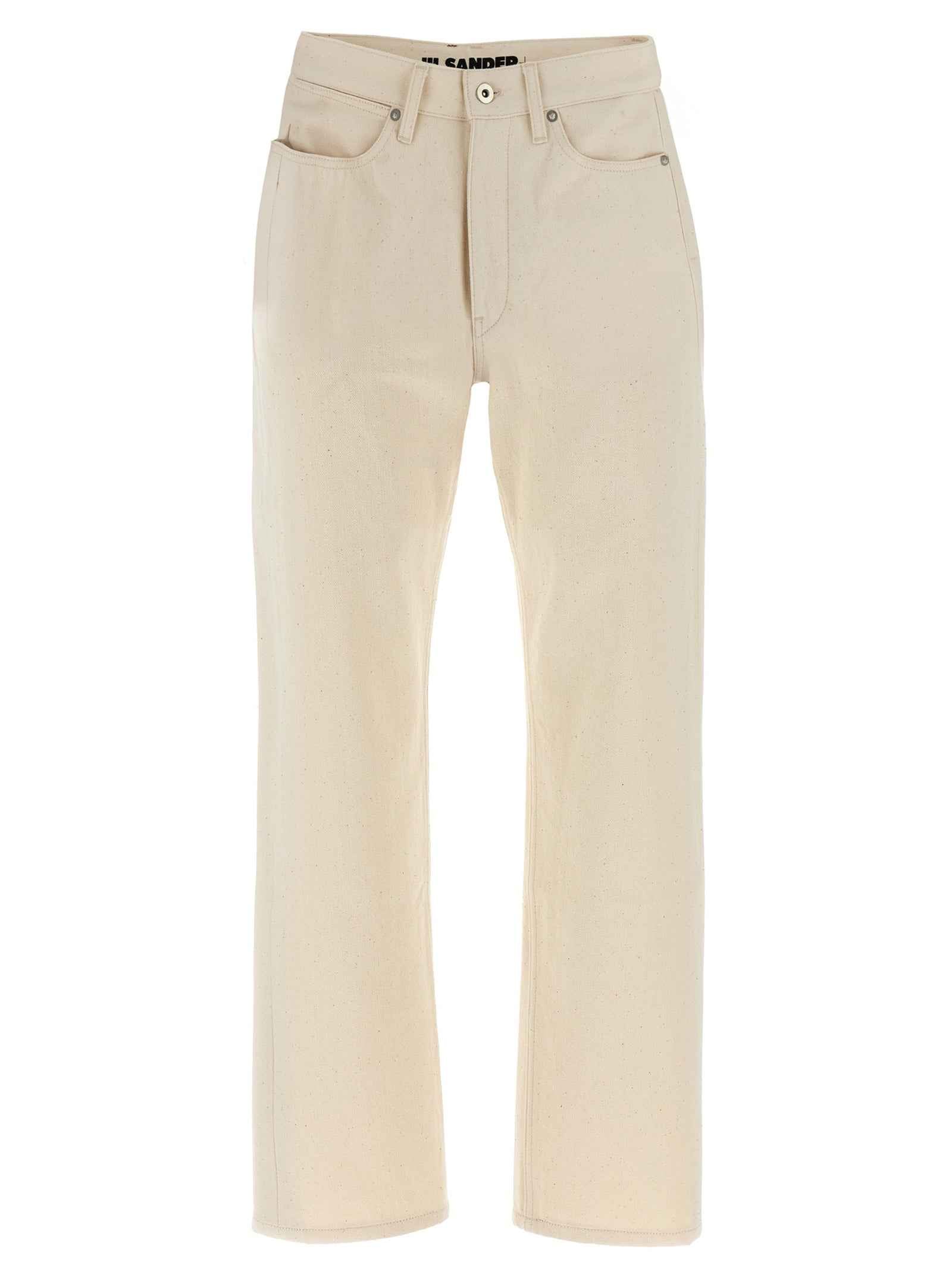 Jil Sander Beige Cotton Jeans Denim