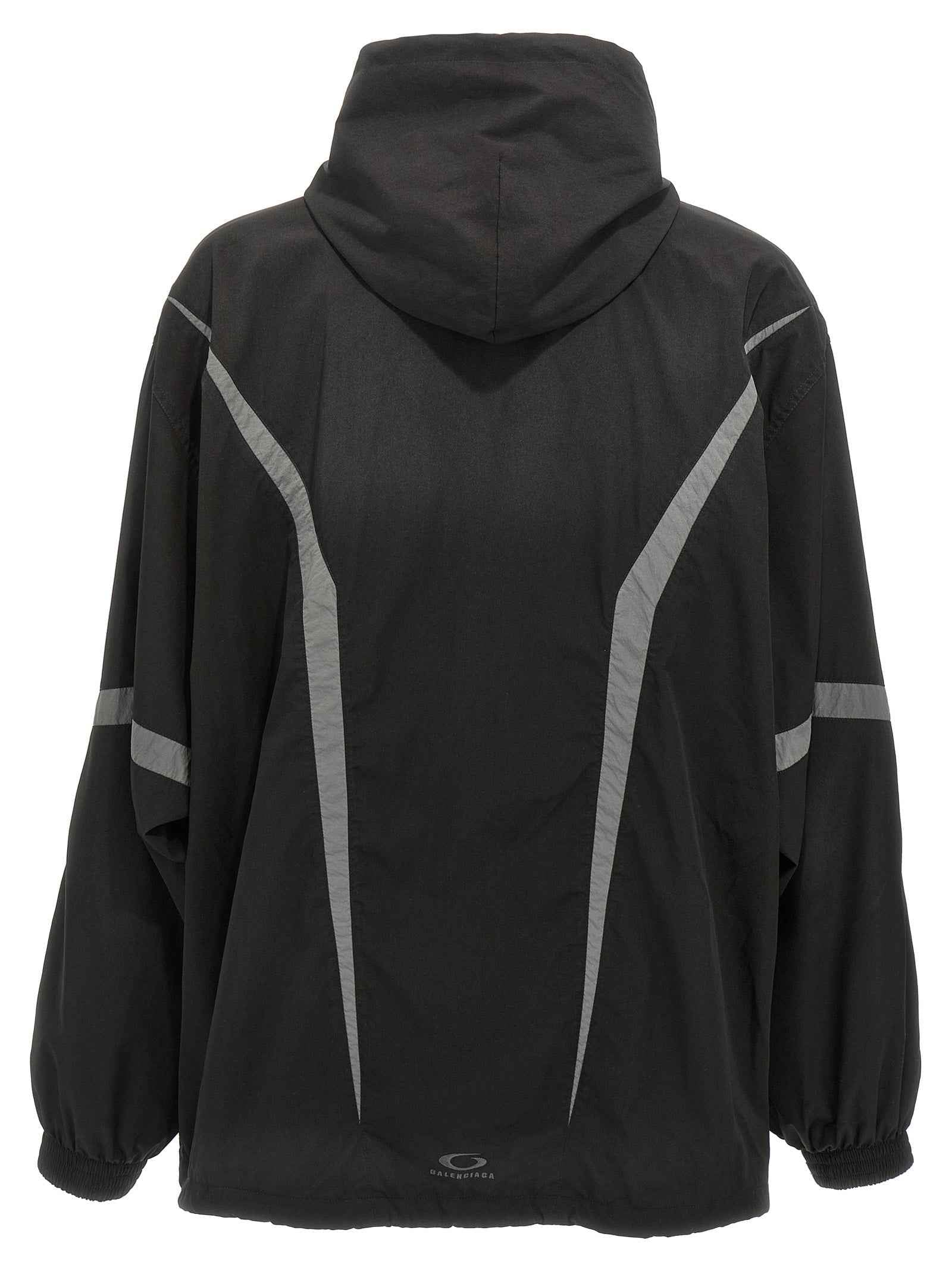Balenciaga Black Polyester Shell Jacket