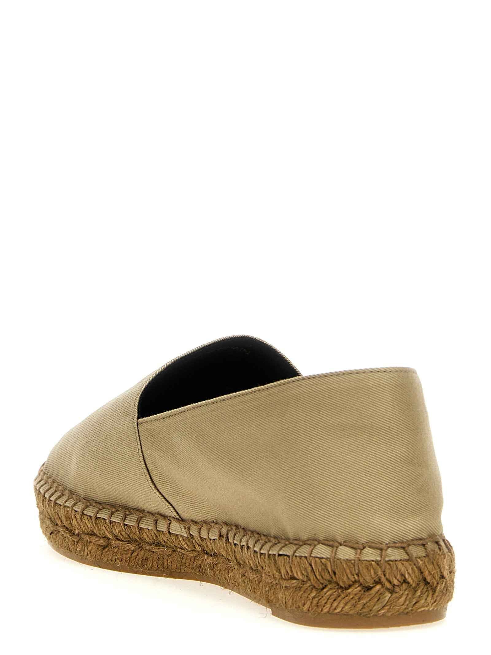 Saint Laurent Beige Cotton Espadrilles