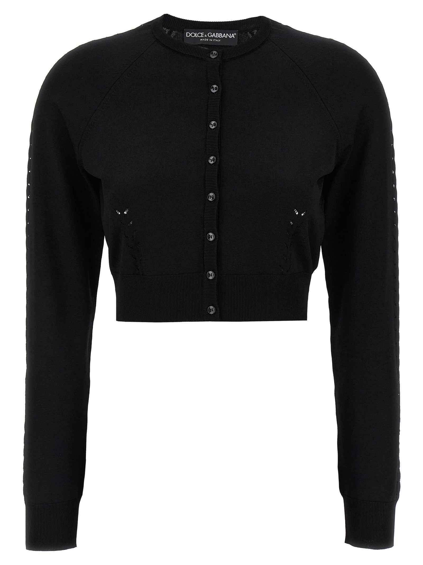 Dolce & Gabbana Black Viscose Cardigan