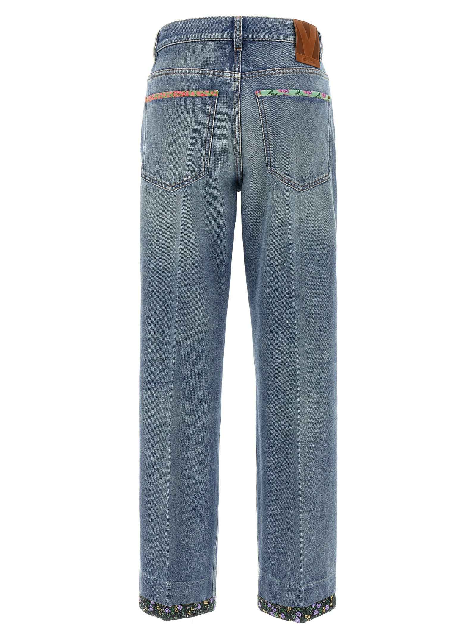 Valentino Garavani Blue Cotton Jeans Denim