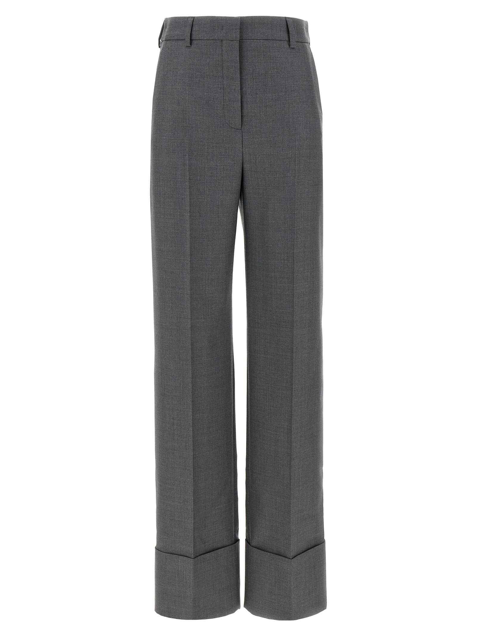 Valentino Garavani Gray Virgin Wool Dress Pants
