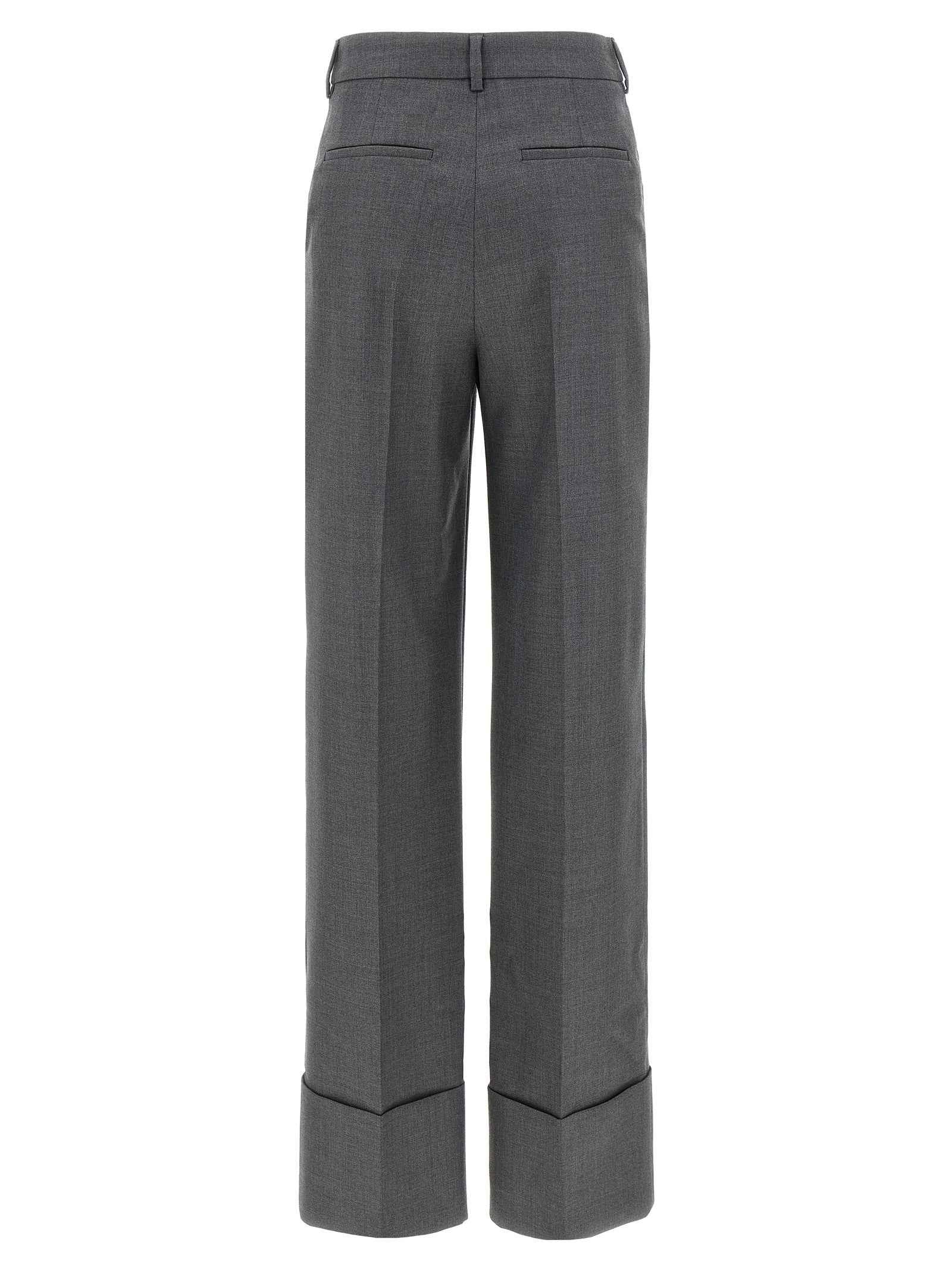 Valentino Garavani Gray Virgin Wool Dress Pants