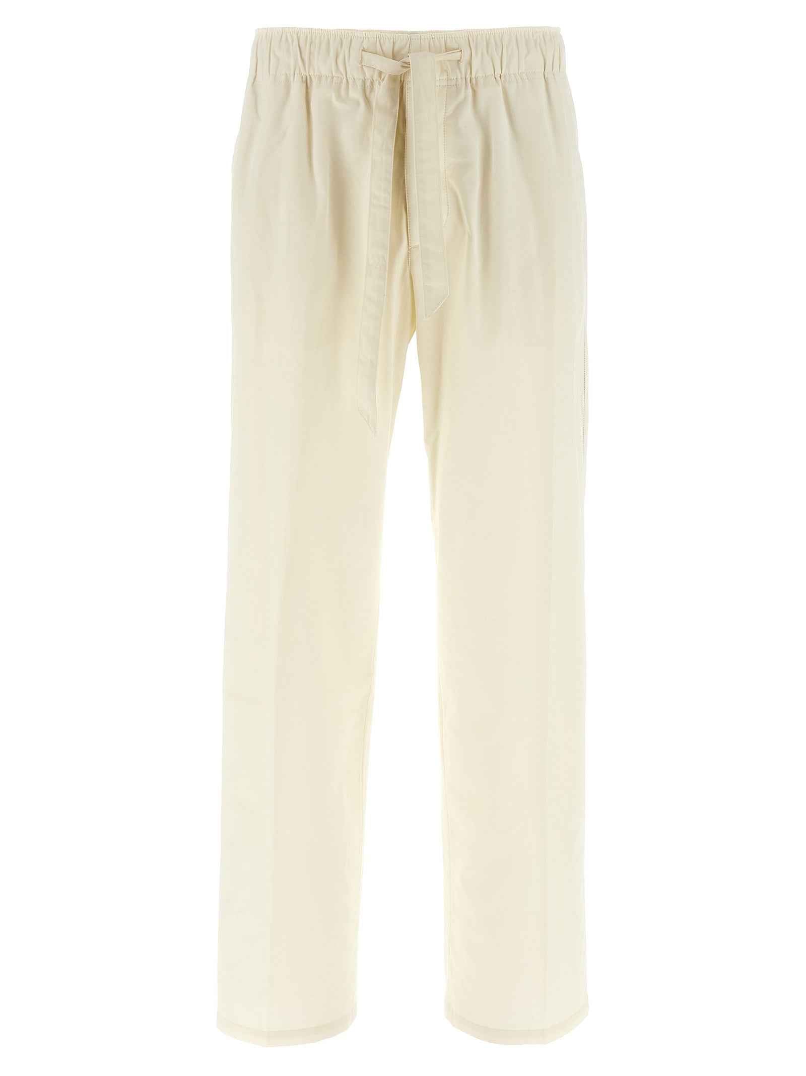 Lanvin White Cotton Casual Pants