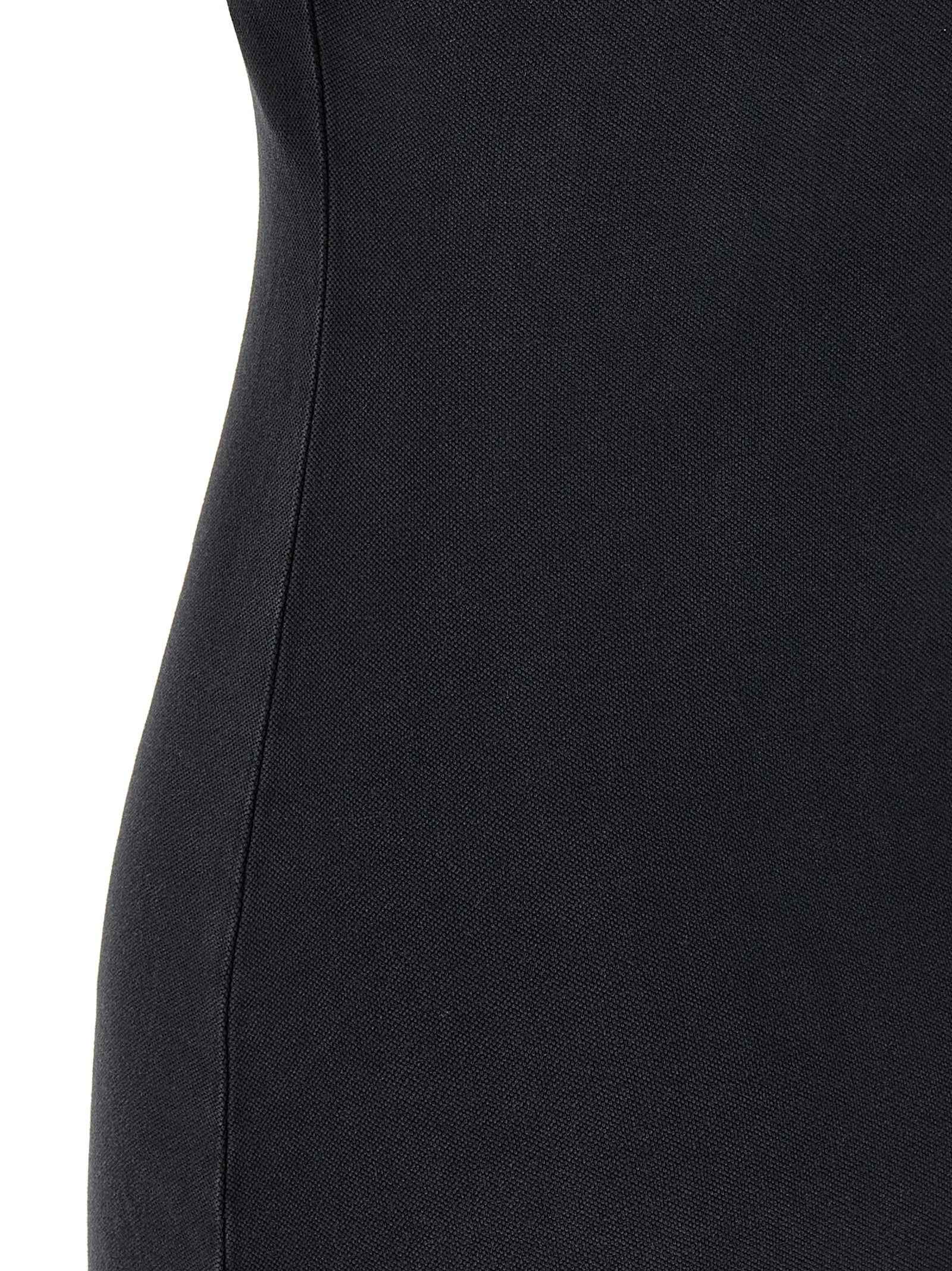 Balenciaga Black Cotton Short Dress