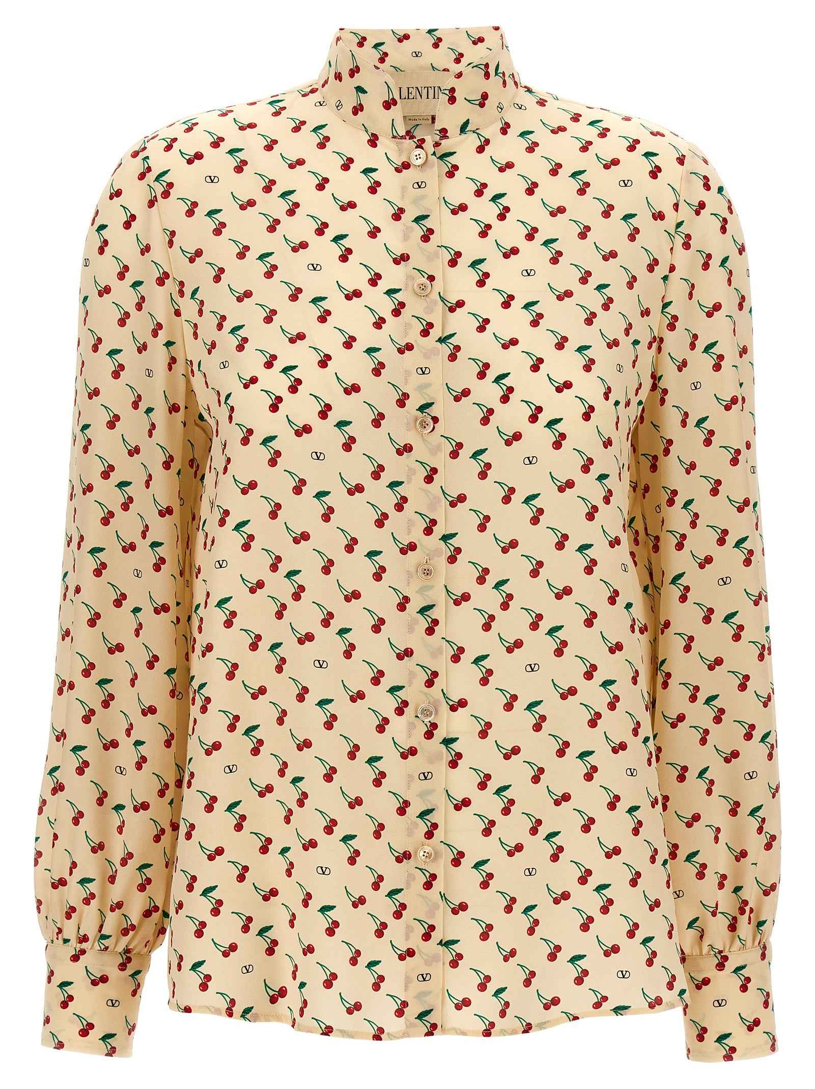 Valentino Garavani Beige Silk Blouse