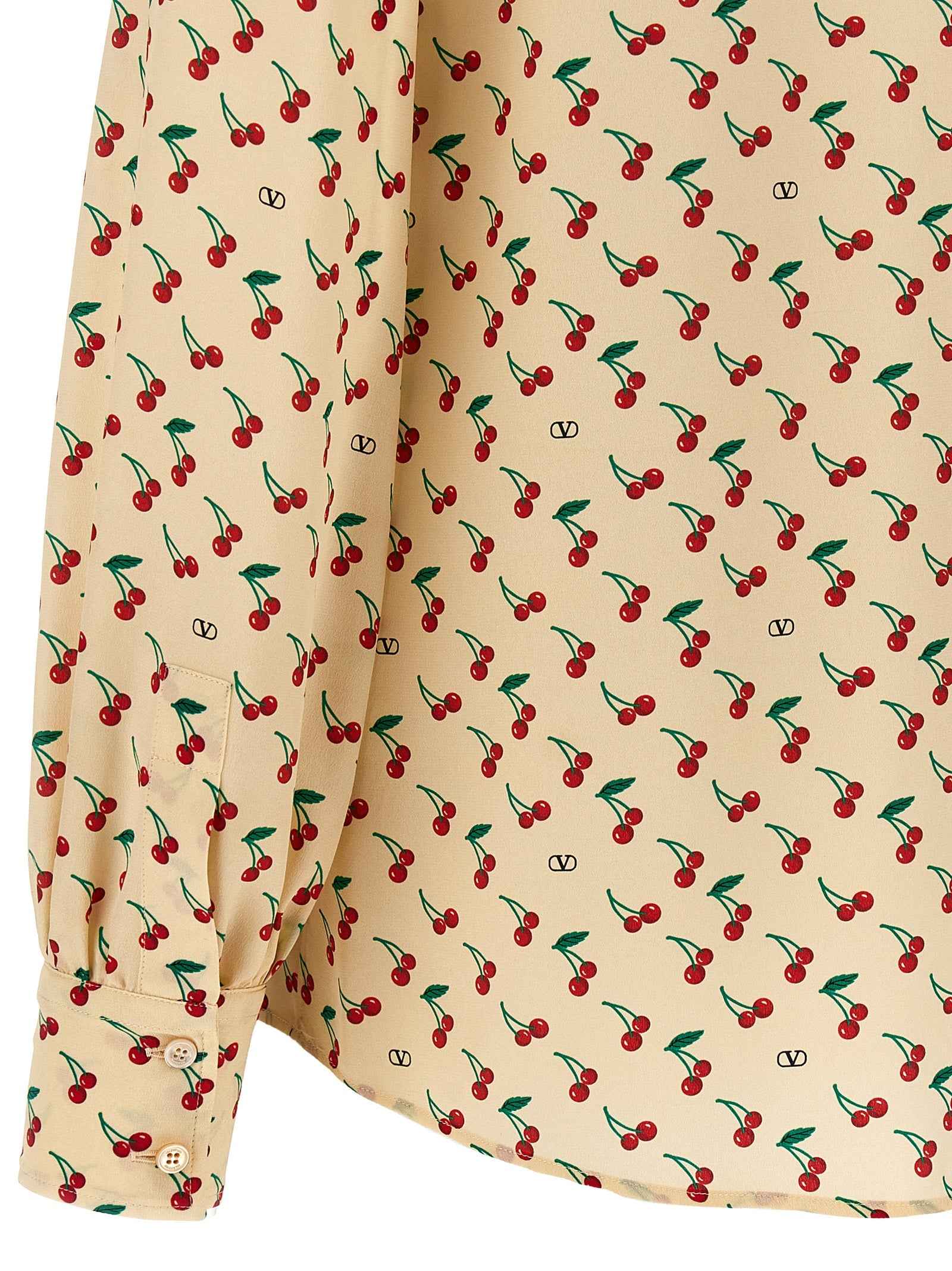 Valentino Garavani Beige Silk Blouse
