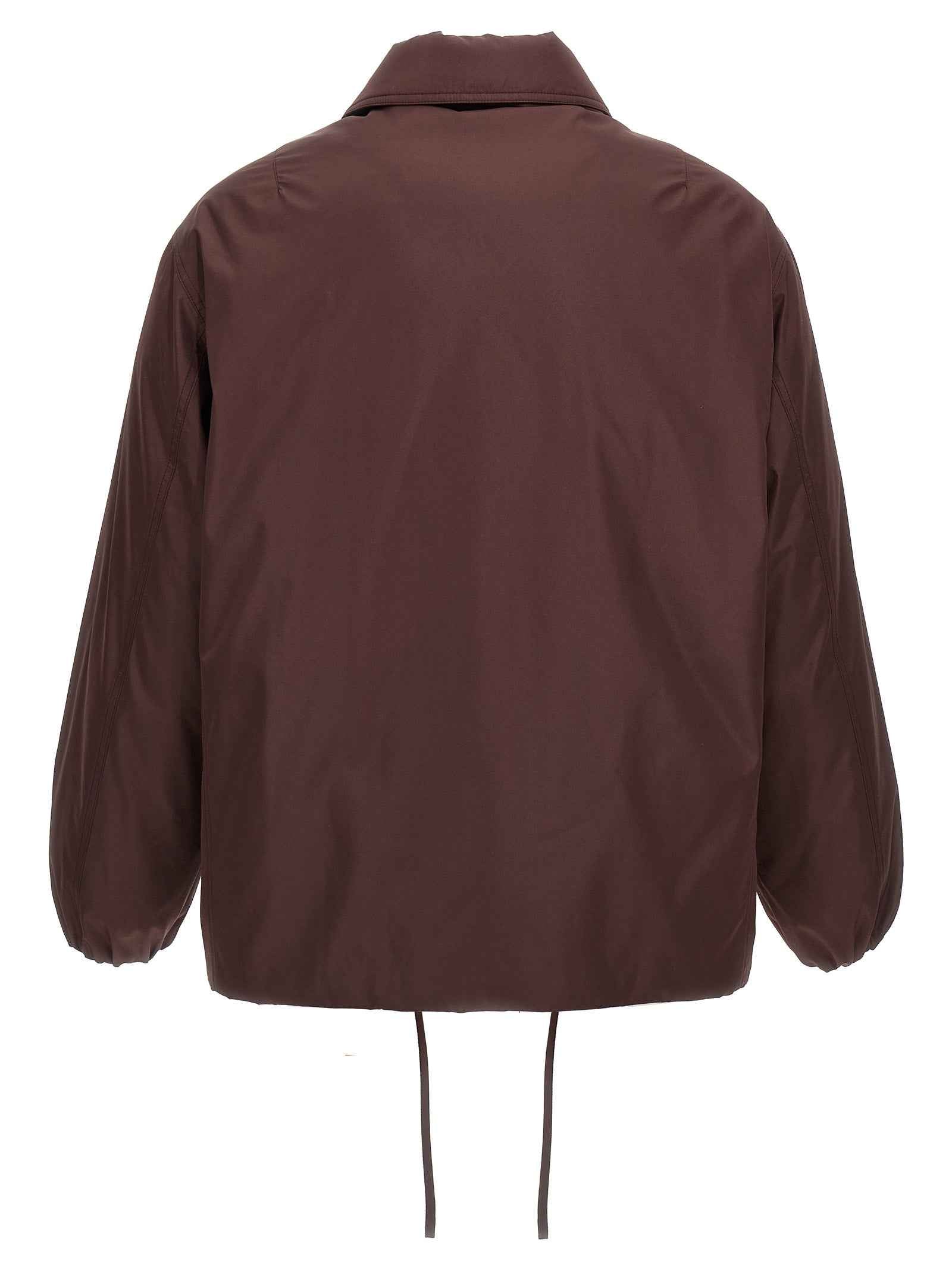 Jil Sander Brown Polyester Full-Length Jacket