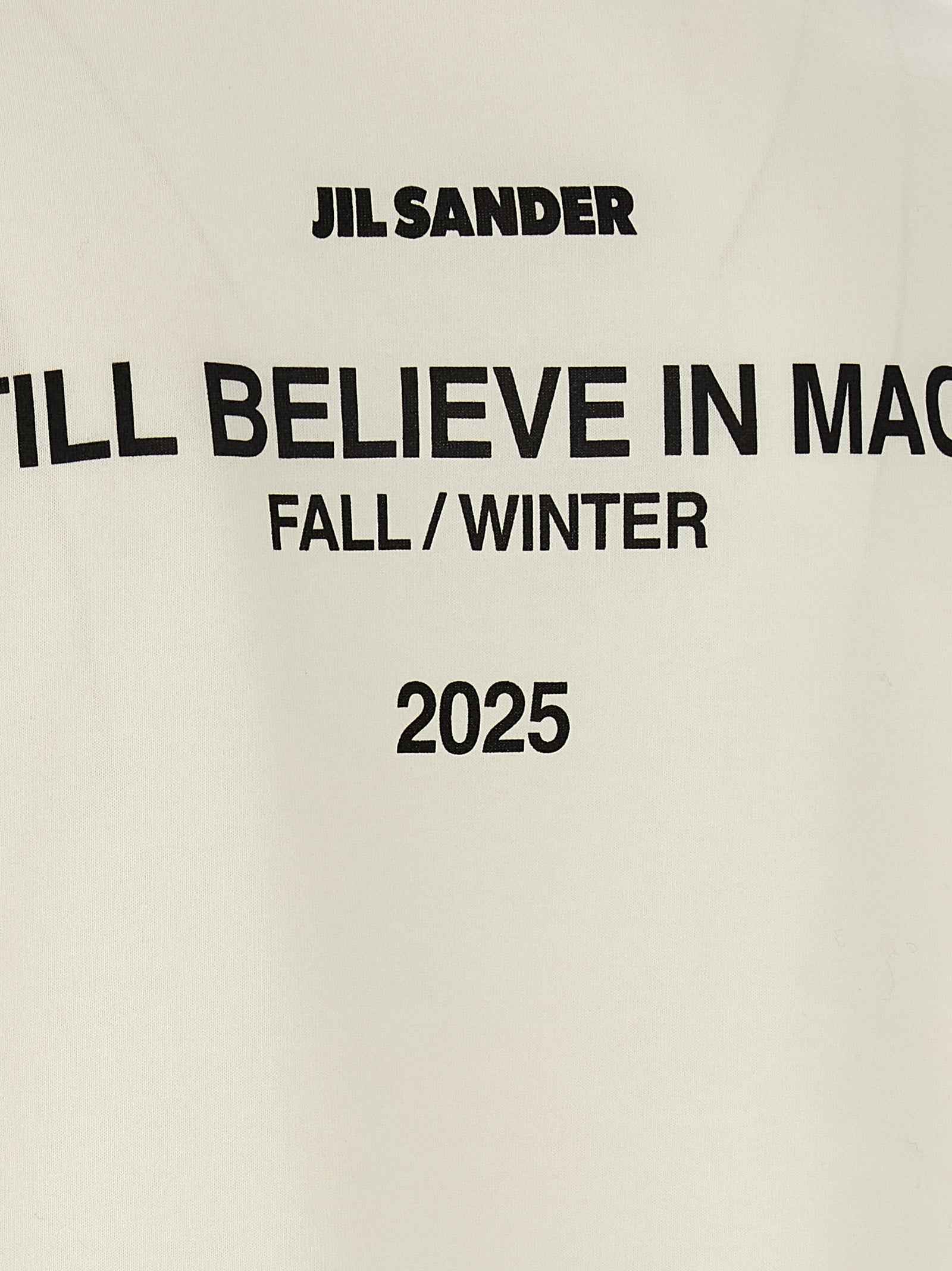 Jil Sander White Cotton Long Sleeve T-Shirt