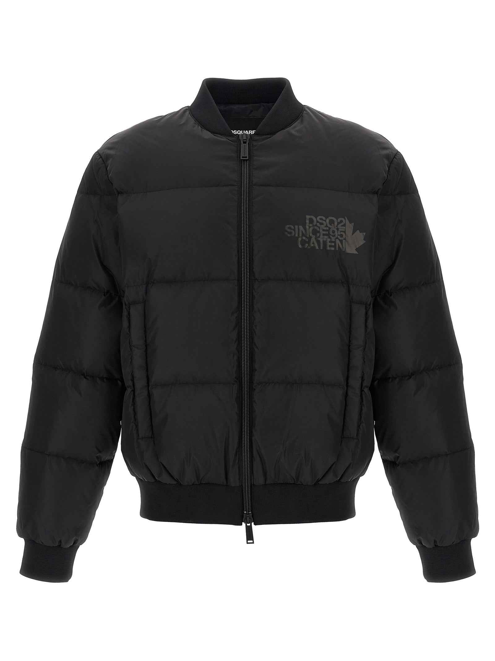 Dsquared² Black Polyamide Bomber