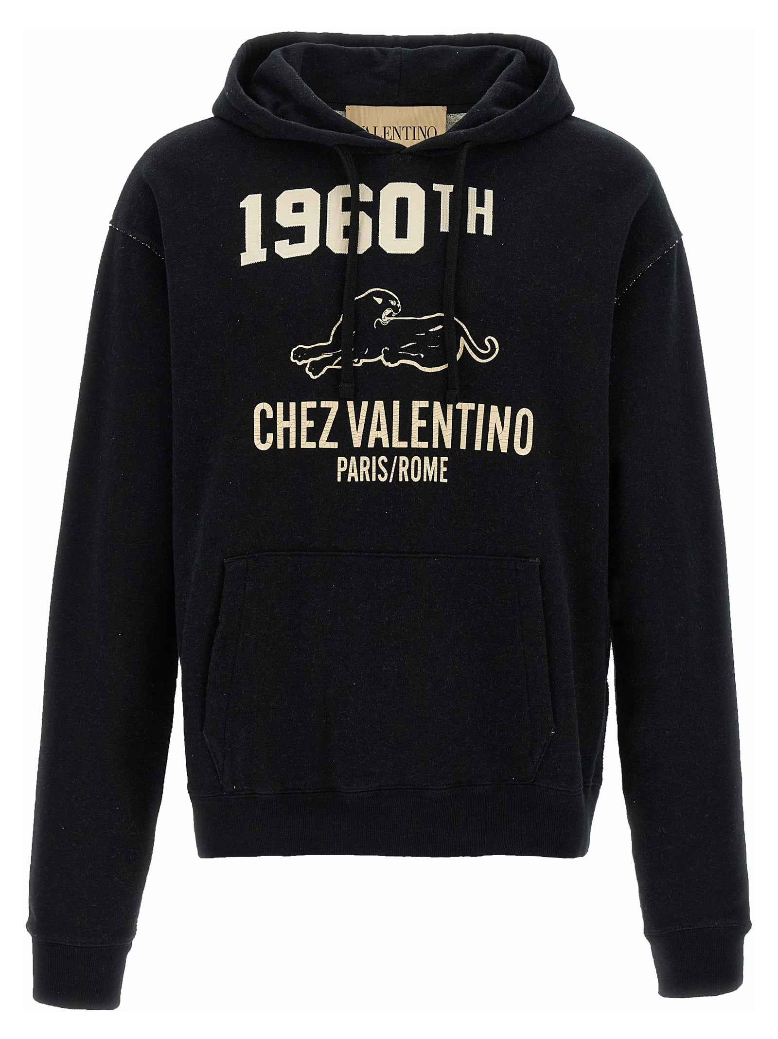 Valentino Garavani Black Cotton Sweatshirt