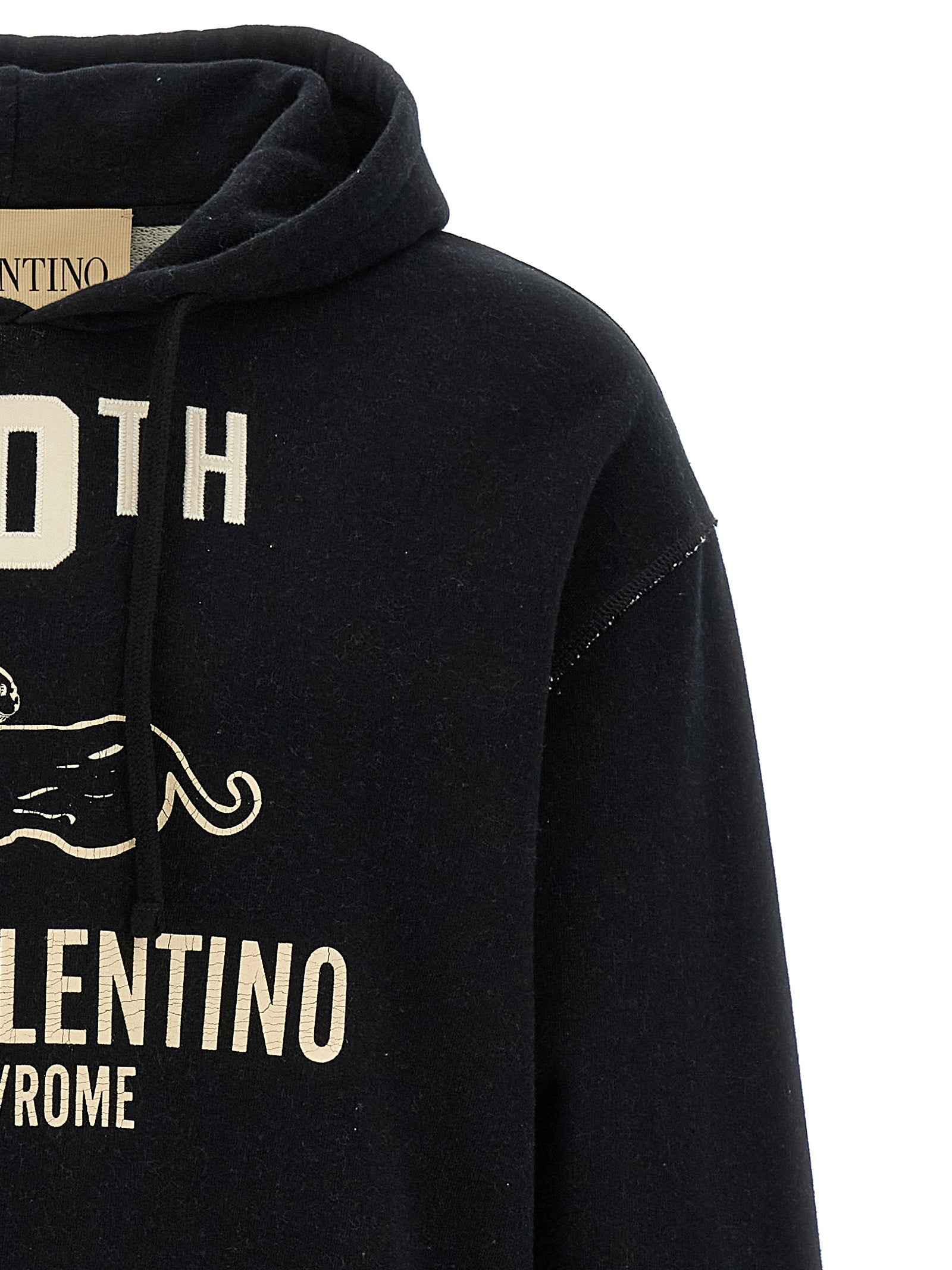 Valentino Garavani Black Cotton Sweatshirt