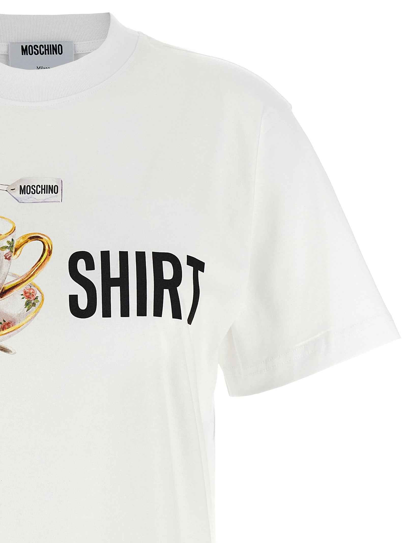 Moschino White Cotton T-Shirt