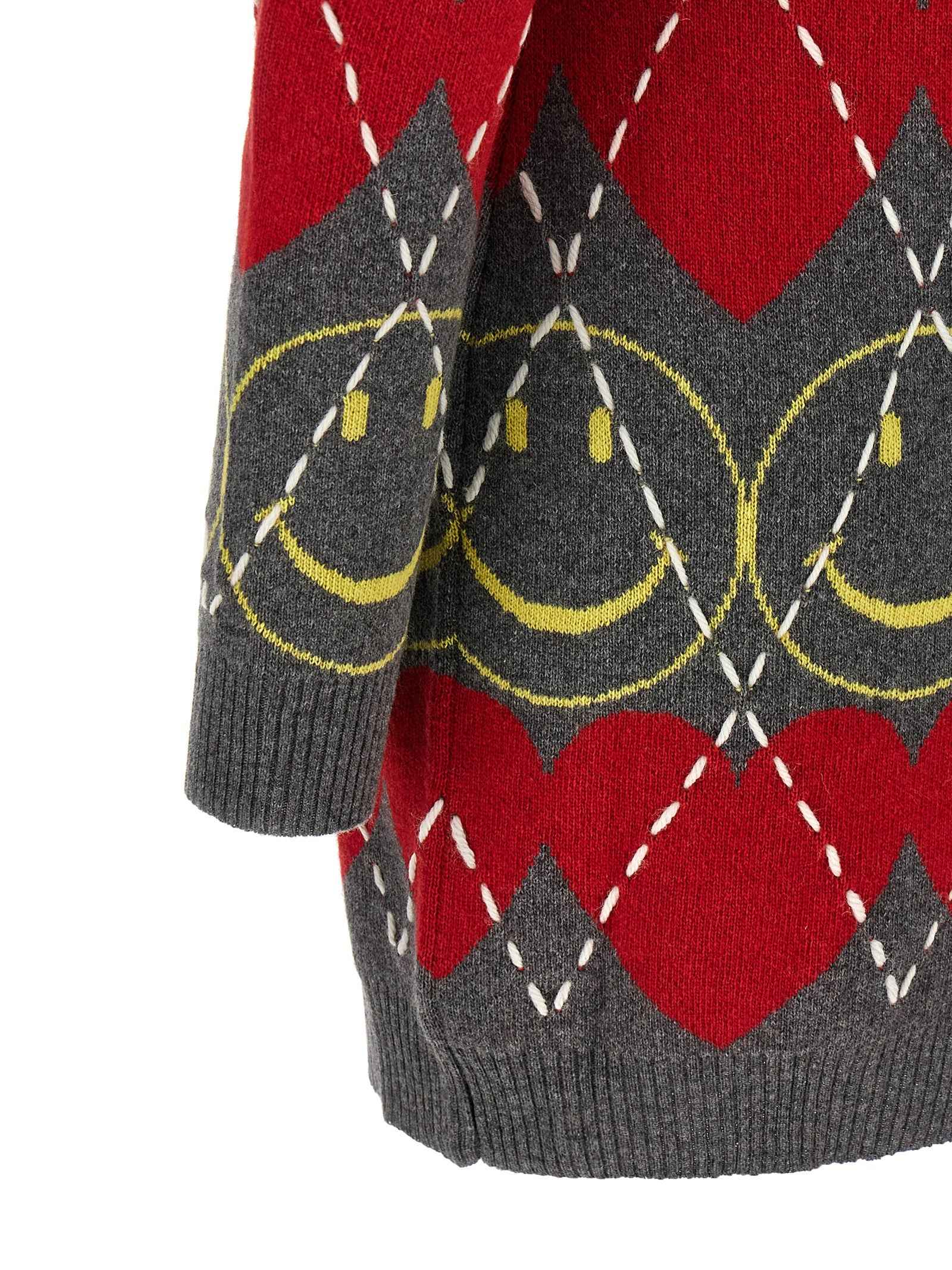 Moschino Multicolor Wool Short Dress
