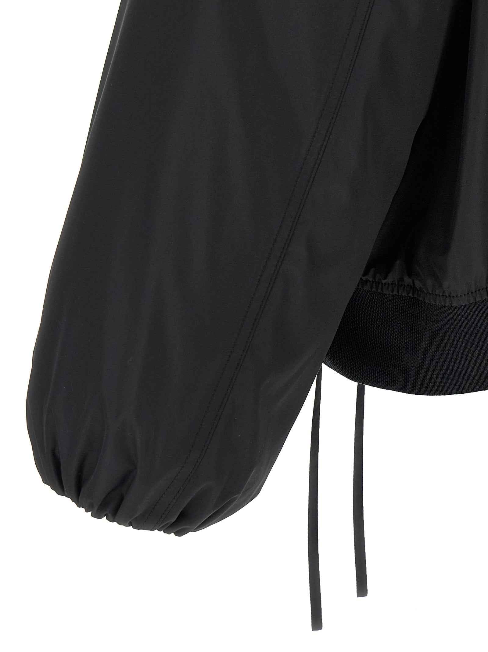 Jil Sander Black Polyester Bomber