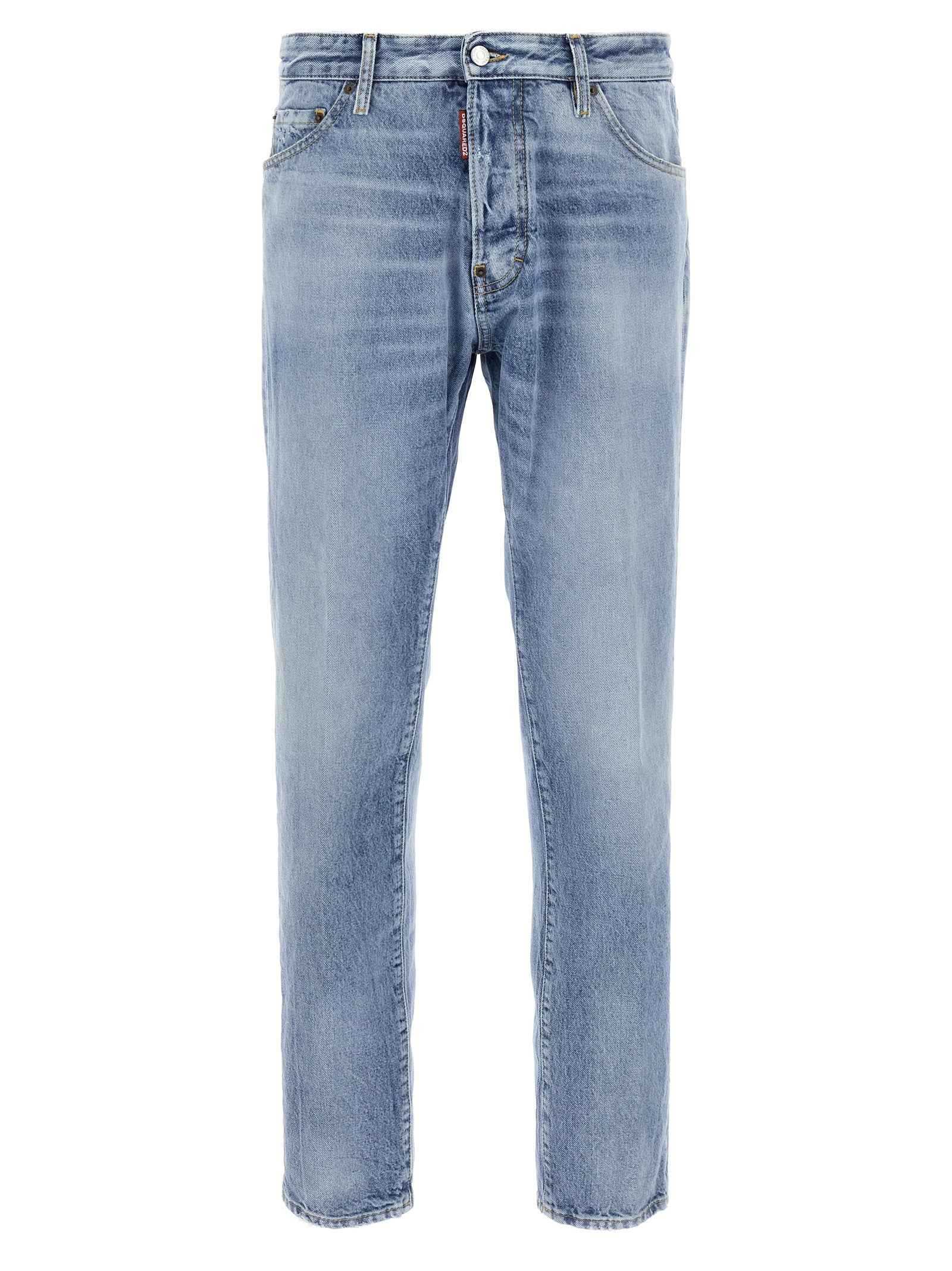 Dsquared² Blue Cotton Skinny Jeans