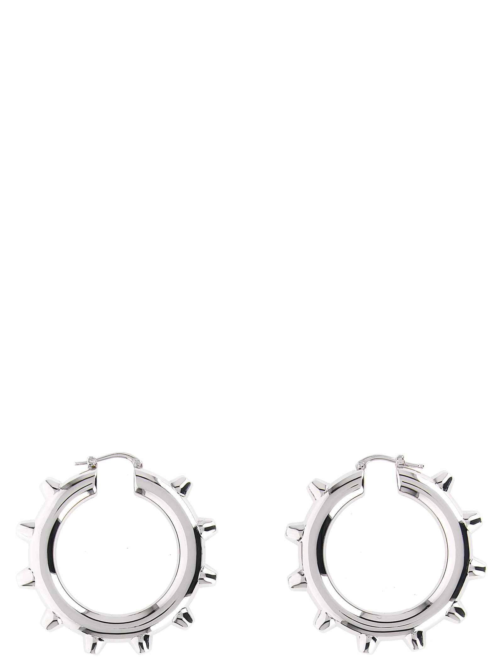 Jil Sander Silver Brass Earrings