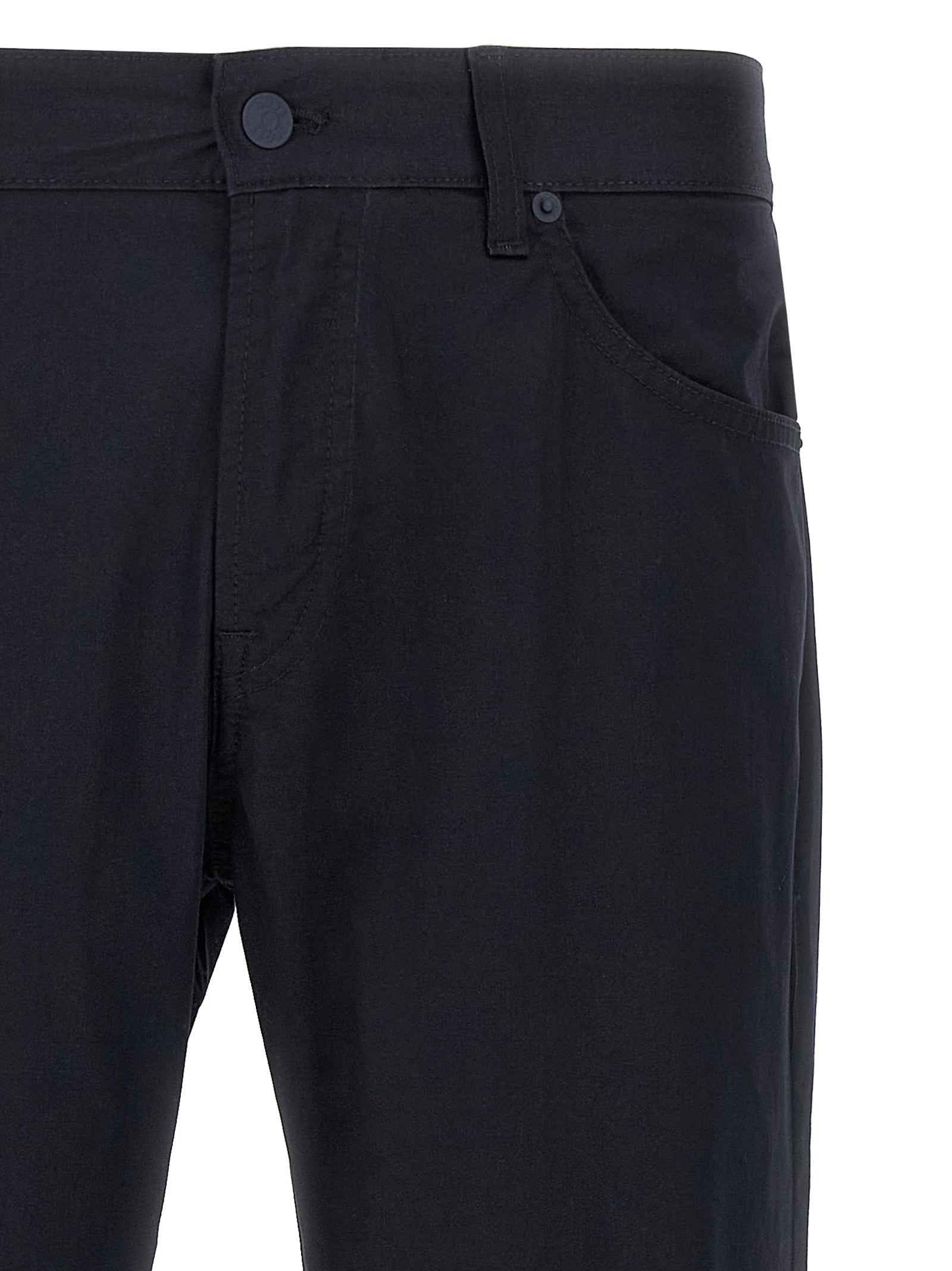 Hugo Boss Blue Cotton Casual Pants