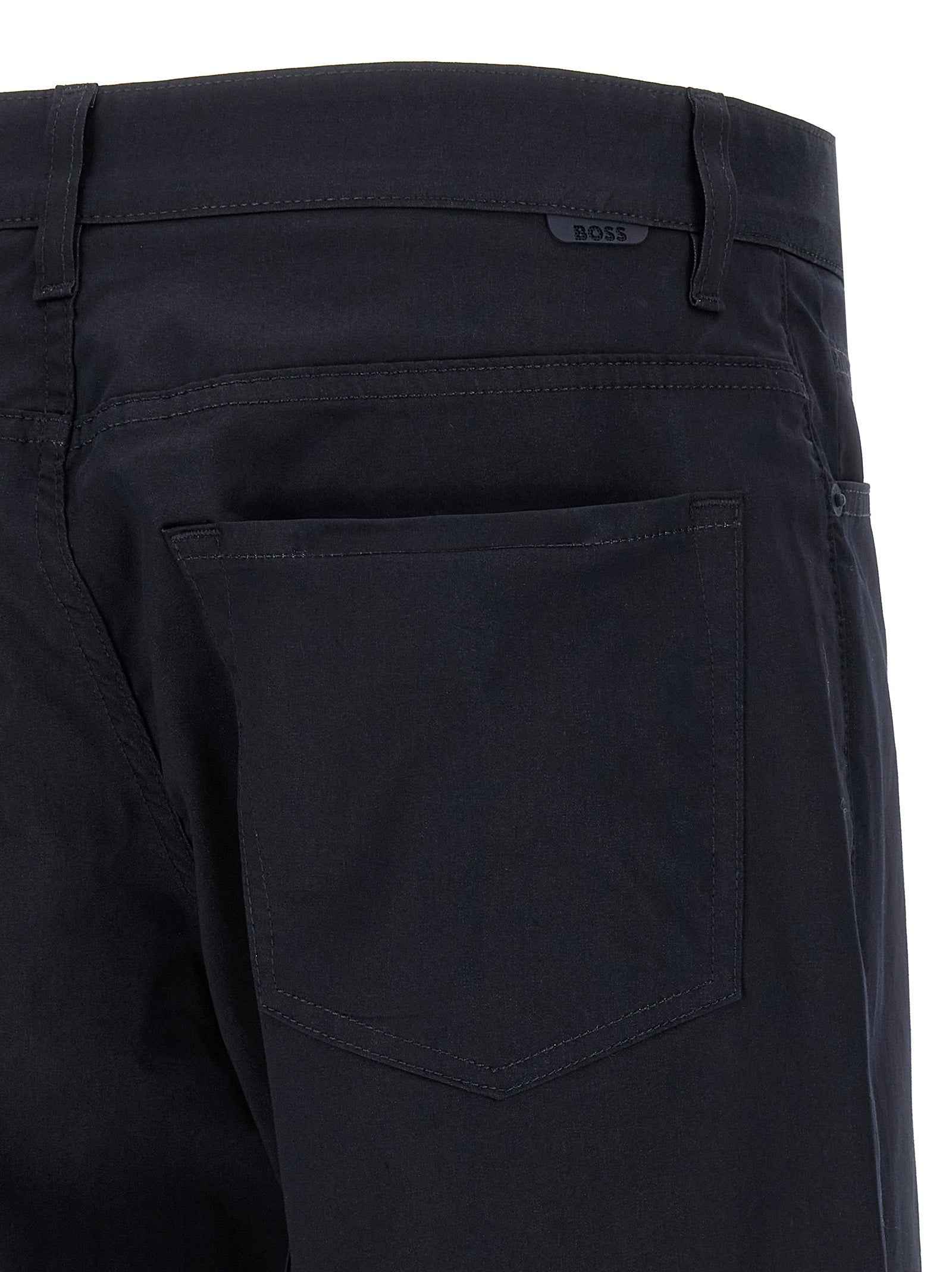 Hugo Boss Blue Cotton Casual Pants