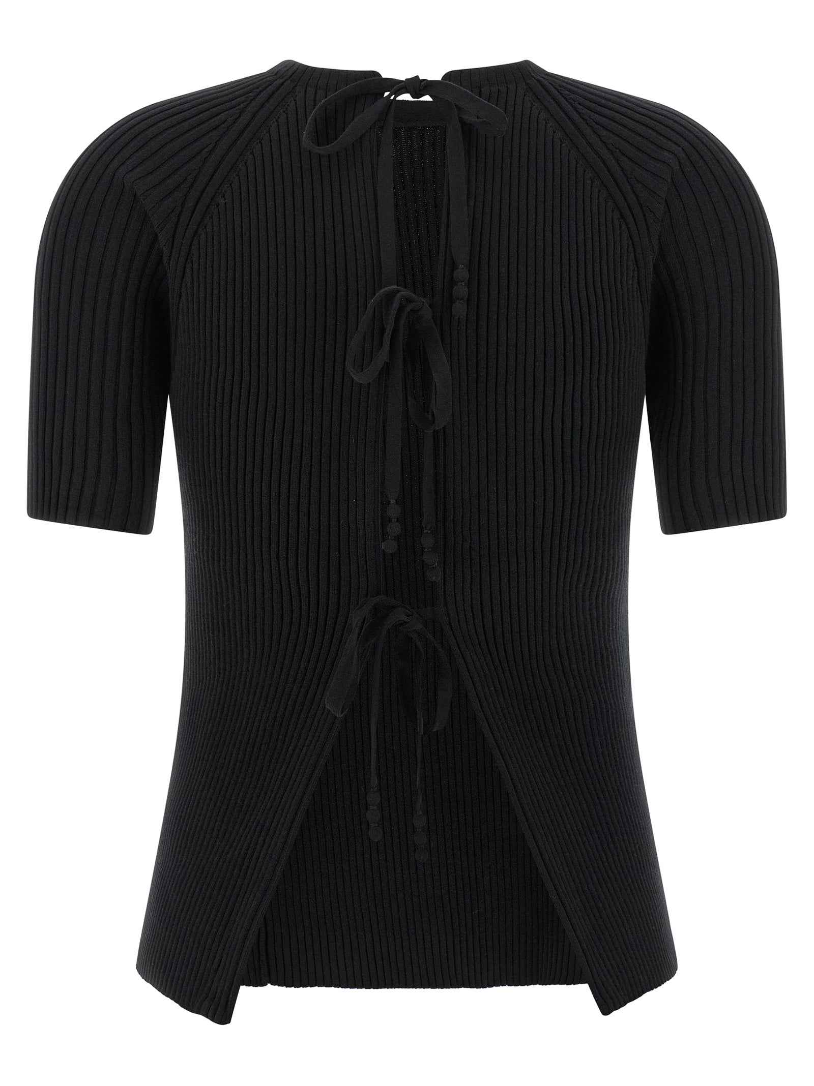Tory Burch Black Cotton Cardigan